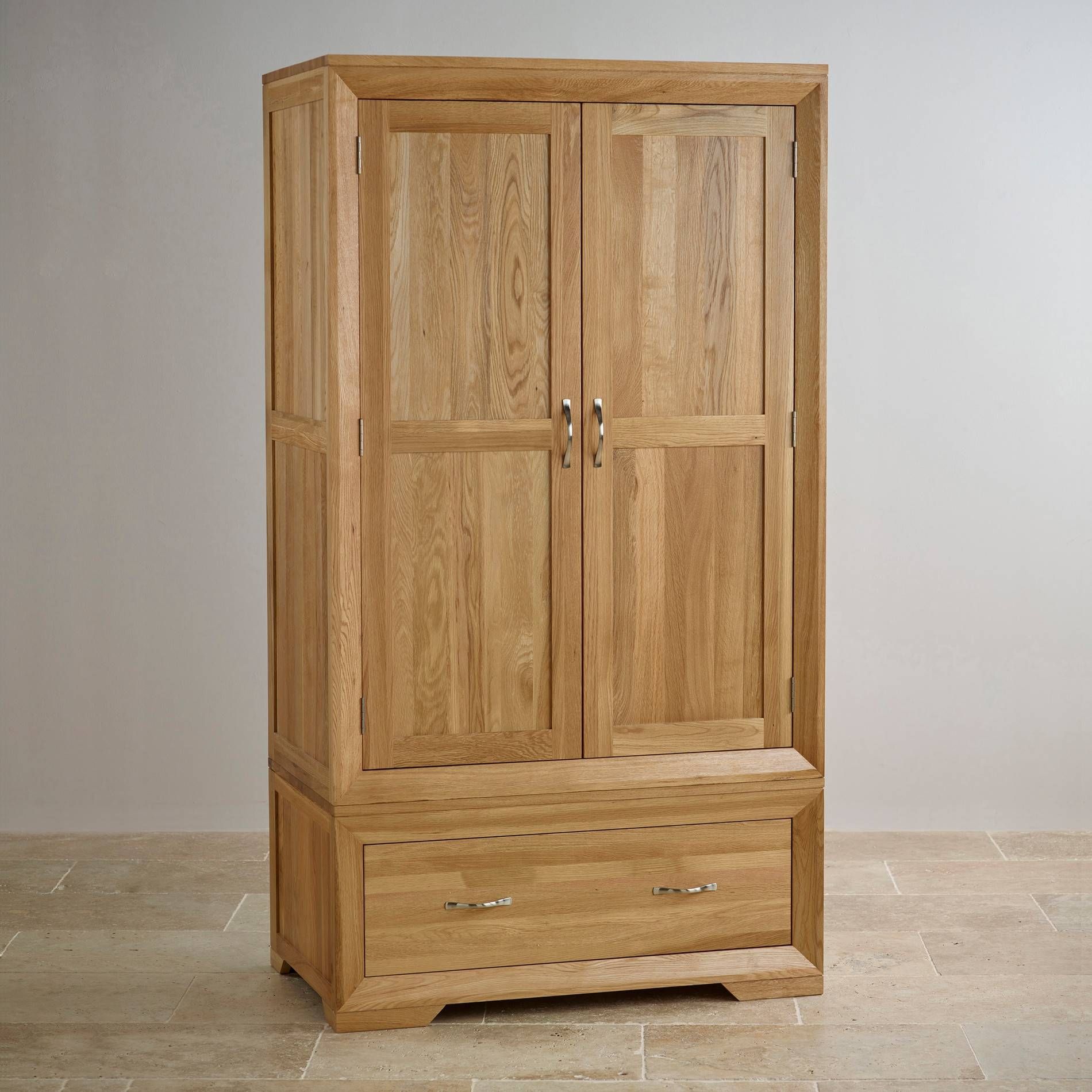Solid Hardwood Wardrobes | Finance Available | Oak Furniture Land For Small Wardrobes (View 8 of 15)
