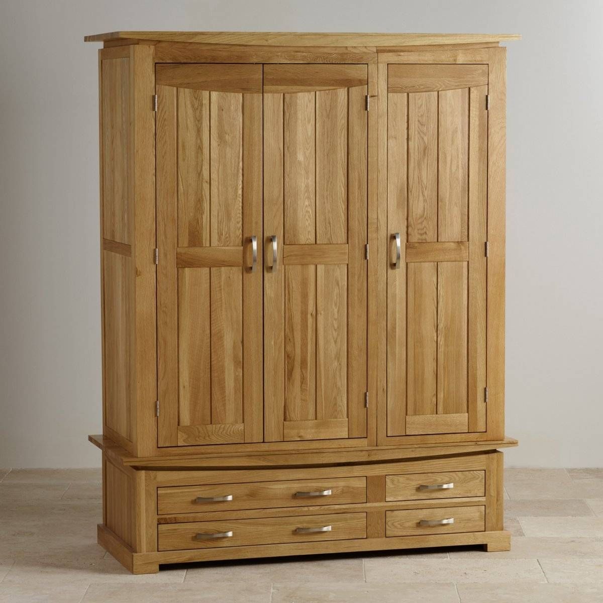 Solid Hardwood Wardrobes | Finance Available | Oak Furniture Land Within Oak Wardrobes (View 14 of 15)