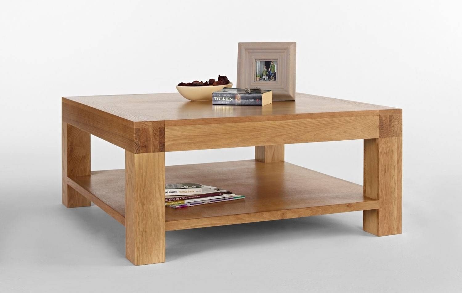 Solid Oak And Glass Coffee Tables | Coffee Tables Decoration Within Large Low Wood Coffee Tables (Photo 27 of 30)