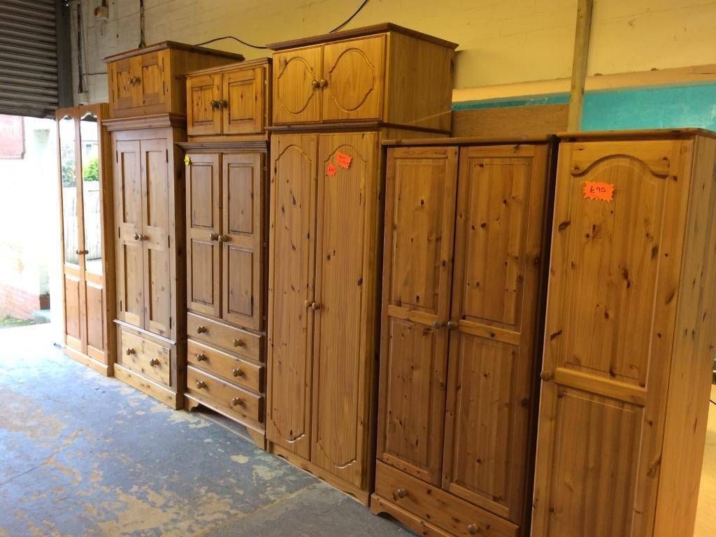 Solid Wood / Pine Single And Double Wardrobes | In Acocks Green Inside Pine Single Wardrobes (View 11 of 15)
