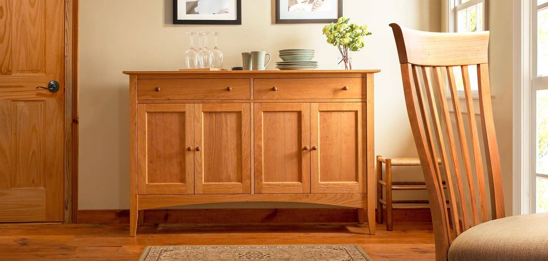 Solid Wood Sideboards, Buffets, & Hutches – Vermont Woods Studios For Wood Sideboards (Photo 1 of 30)