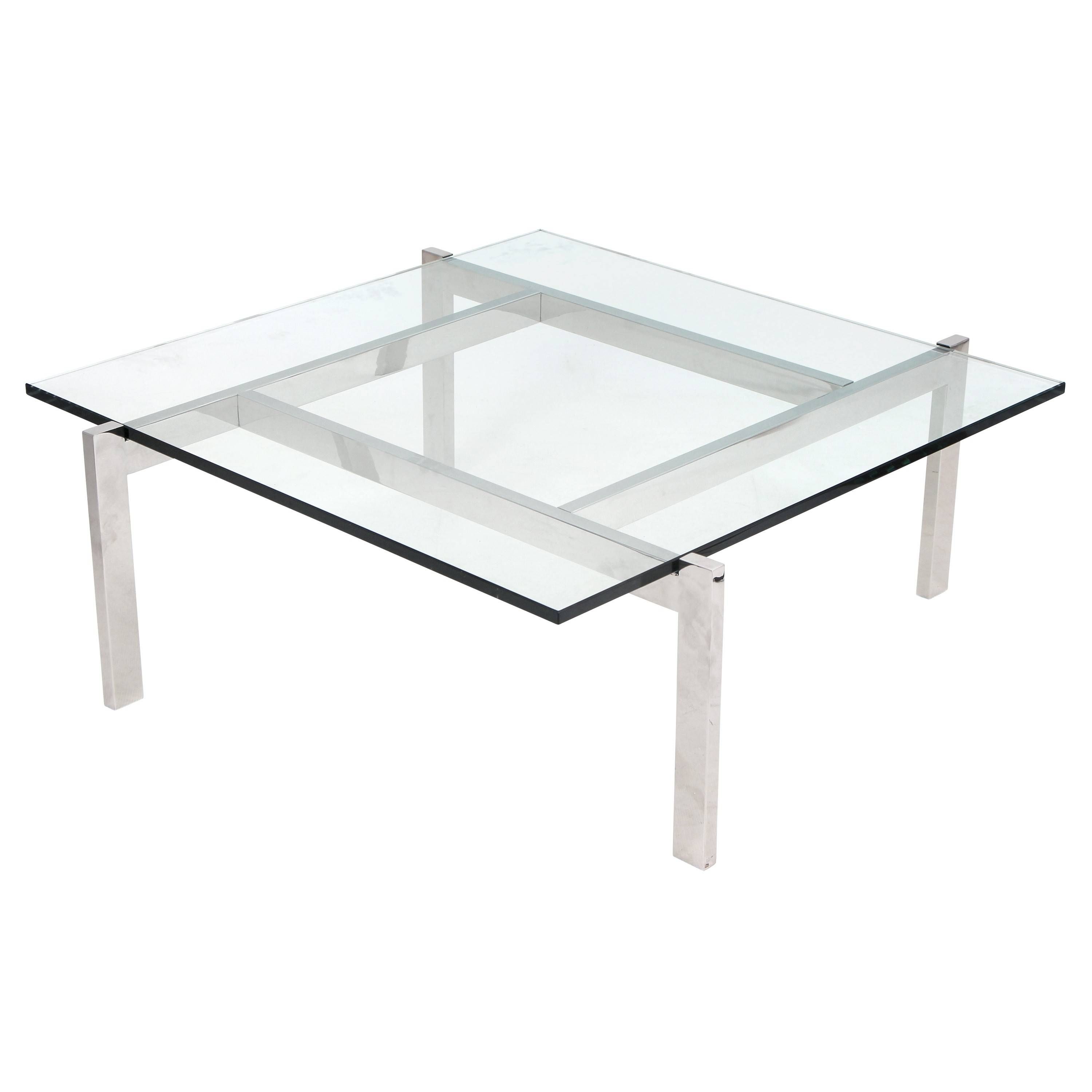 Square Glass Coffee Table Contemporary For Modern Square Glass Coffee Tables (Photo 2 of 15)