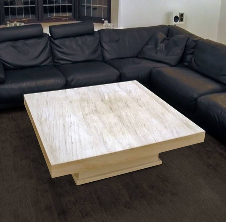 Square Stone Coffee Table In Square Stone Coffee Tables (View 1 of 30)