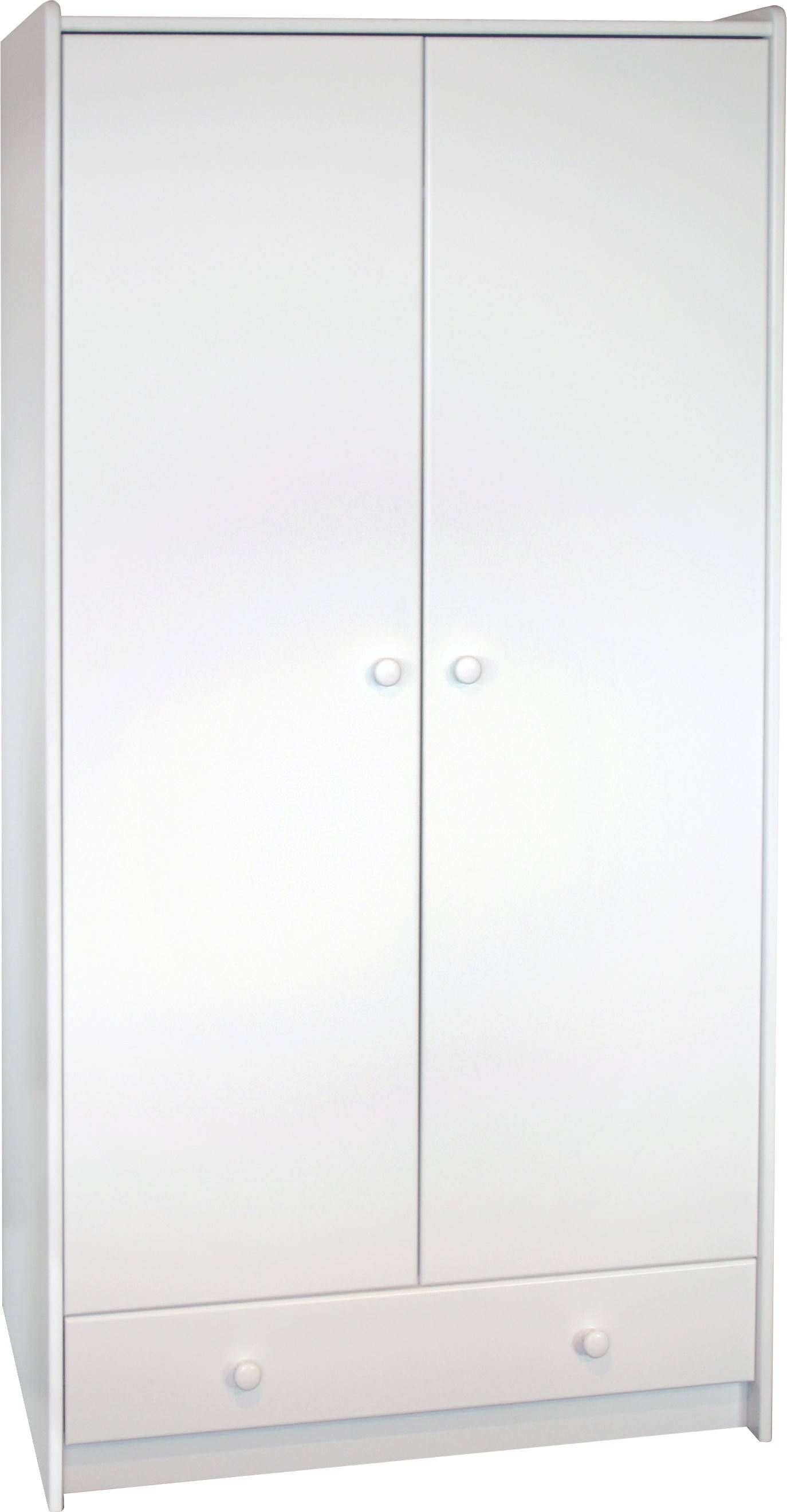 Steens For Kids Tall Wardrobe In Solid Plain White Intended For Tall White Wardrobes (View 10 of 15)