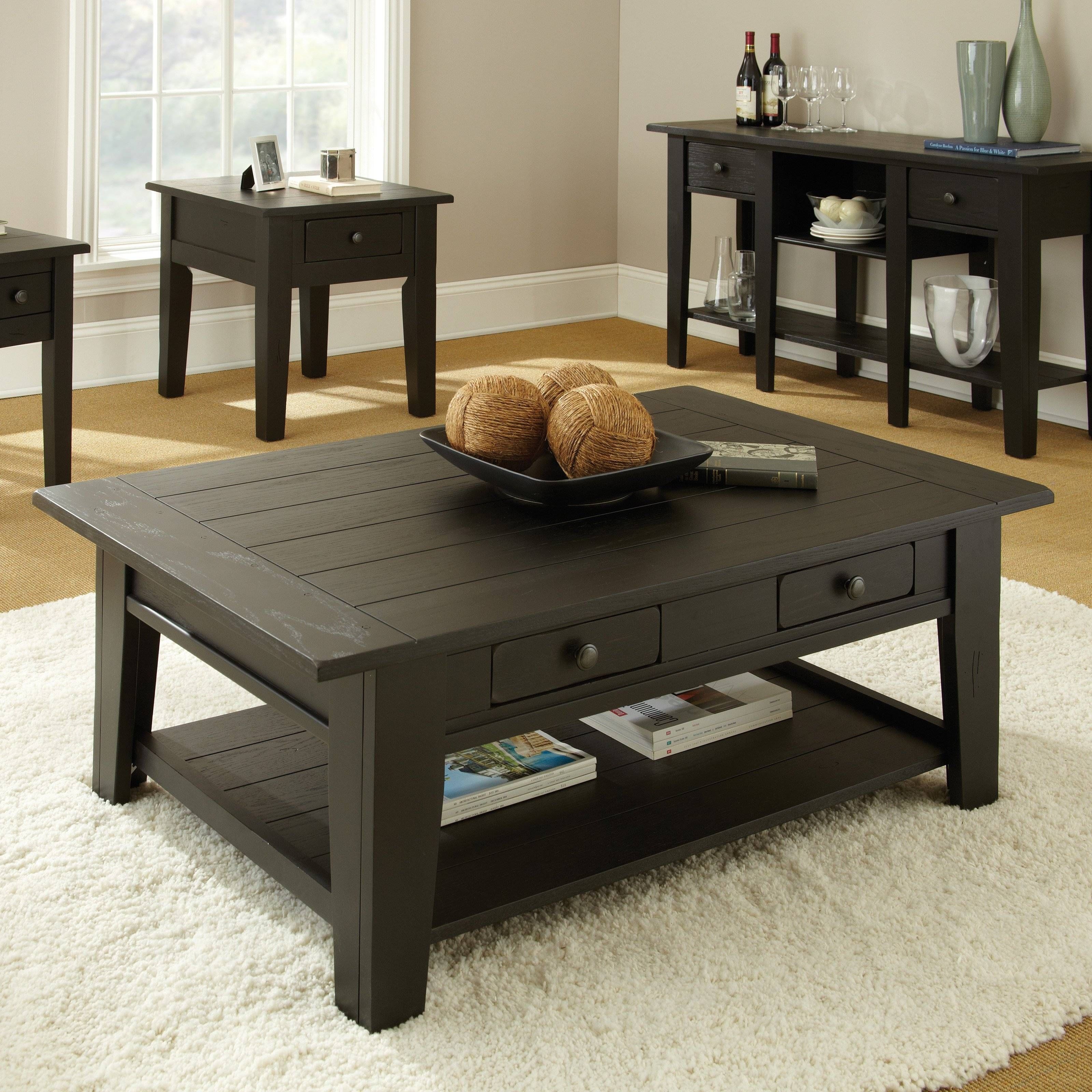 Steve Silver Liberty Rectangle Oak Wood Coffee Table – Coffee Inside Dark Wood Square Coffee Tables (View 22 of 30)