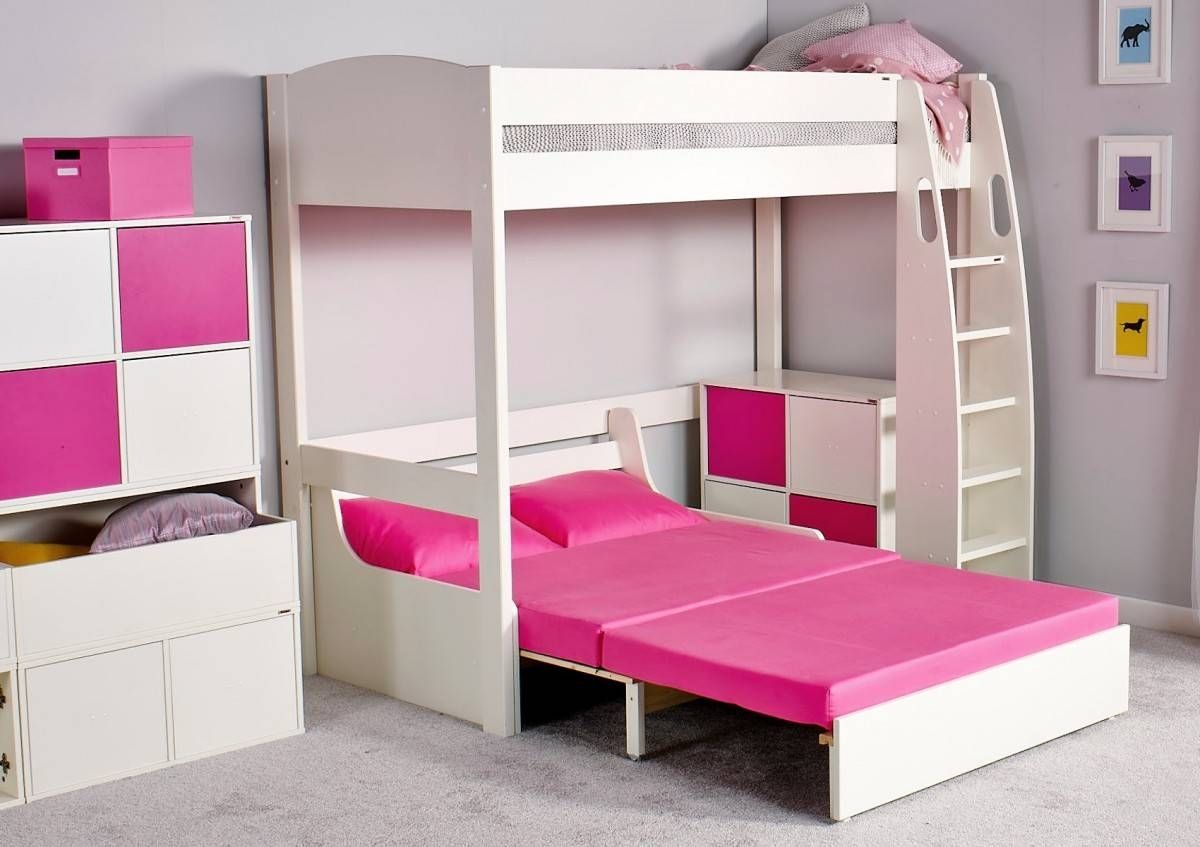 Stompa Unos High Sleeper Frame With Double Sofa Bed Only – Boys With High Sleeper Bed With Sofa (View 1 of 30)