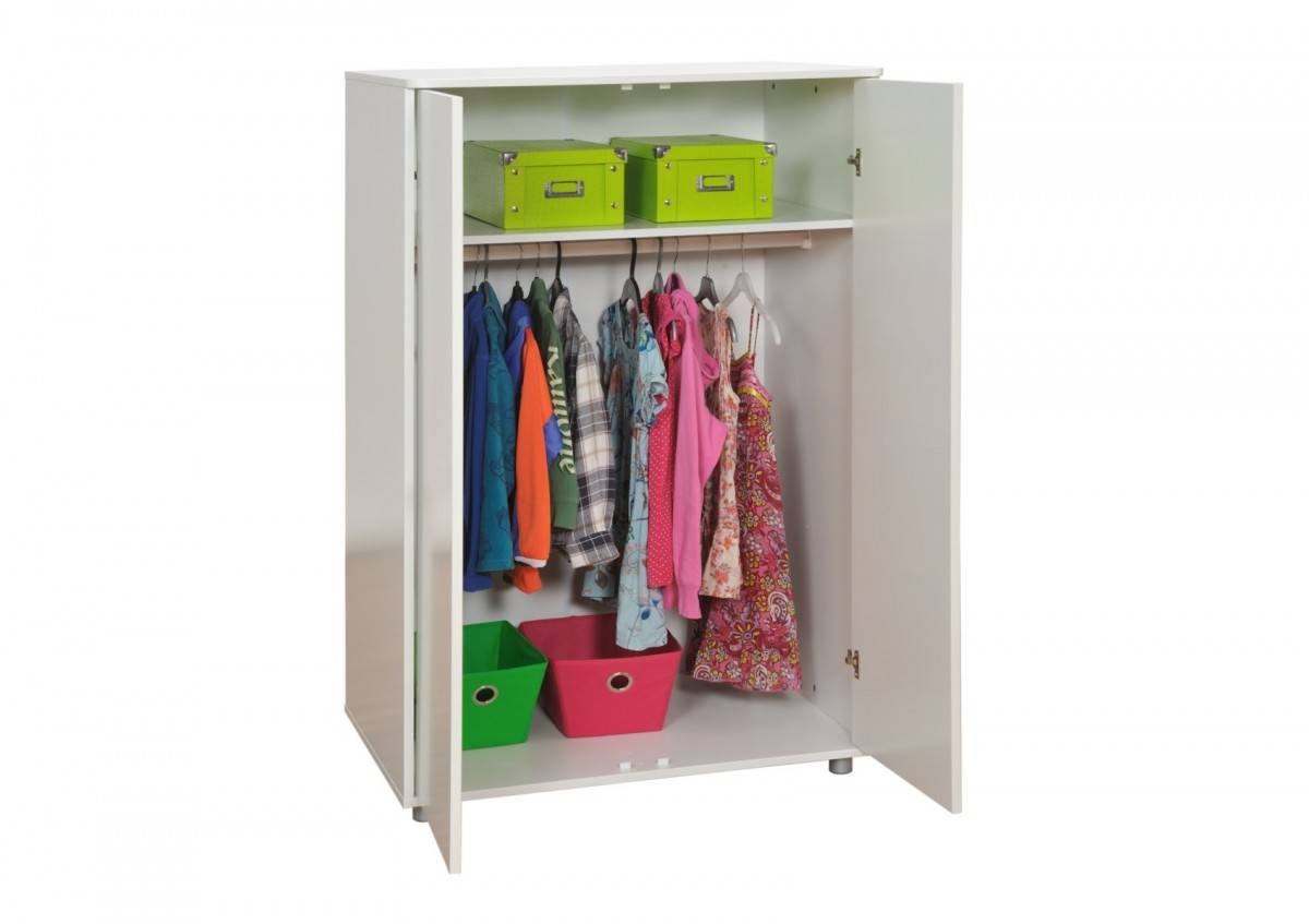 Stompa Unos Short Wardrobe – White – Wardrobes – Furniture Inside Short Wardrobes (Photo 1 of 15)