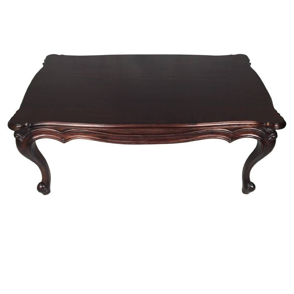 Style Solid Mahogany Timber French Style Coffee Table Regarding French Style Coffee Tables (View 21 of 30)