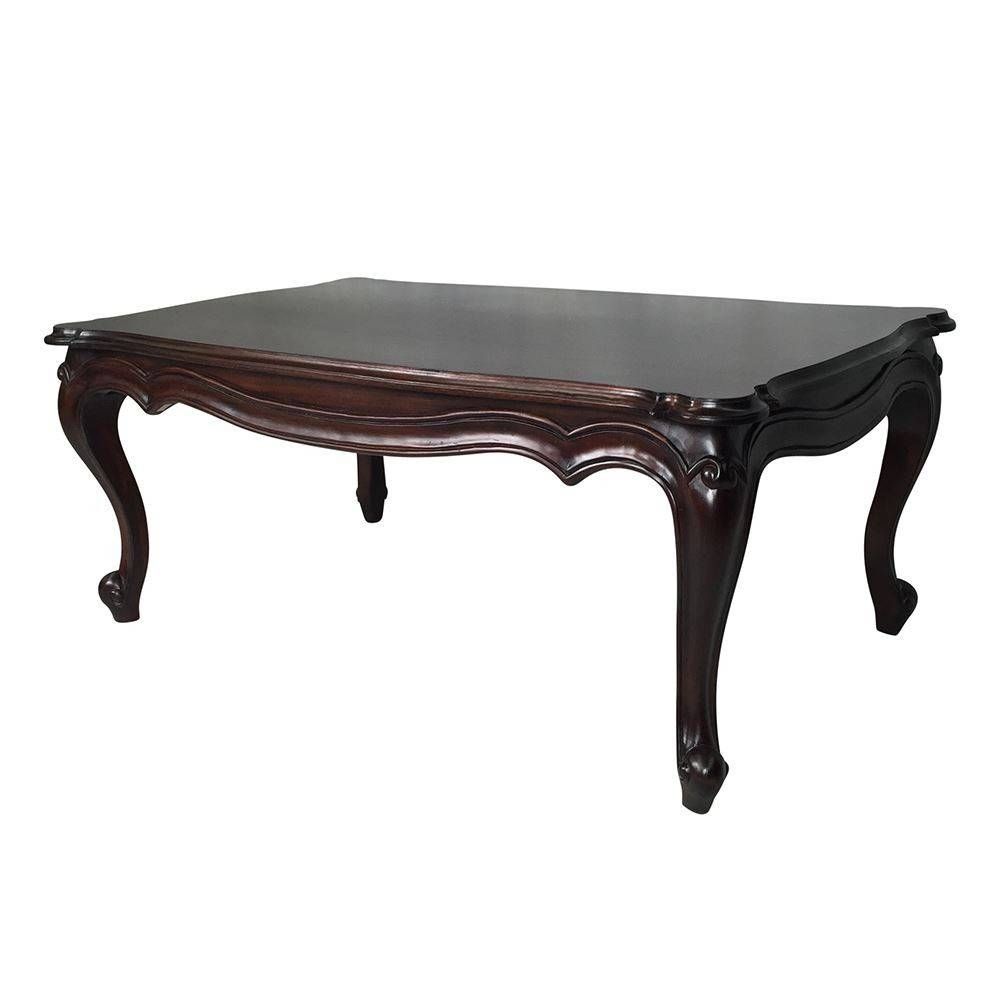 Style Solid Mahogany Timber French Style Coffee Table Throughout French Style Coffee Tables (View 5 of 30)