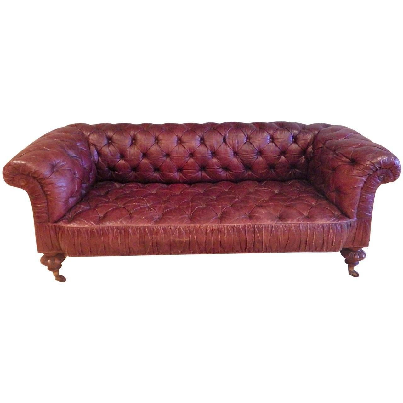 Superb Victorian Leather Sofa, Circa 1870 For Sale At 1stdibs Throughout Victorian Leather Sofas (View 3 of 30)