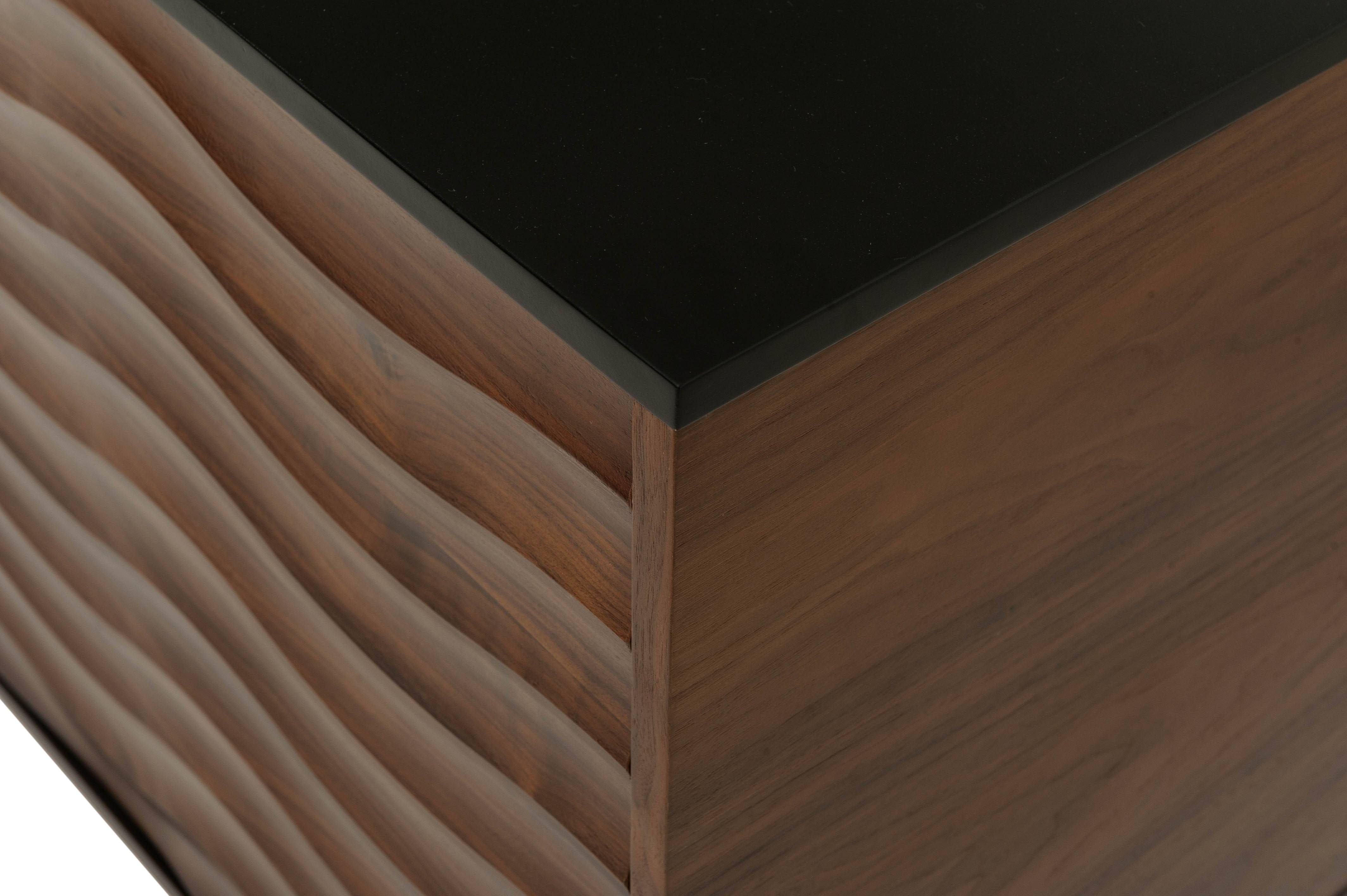 Swell Sideboard Cabinet In Walnut And Blacknuevo | Hgpm103 Throughout Walnut And Black Sideboards (Photo 27 of 30)