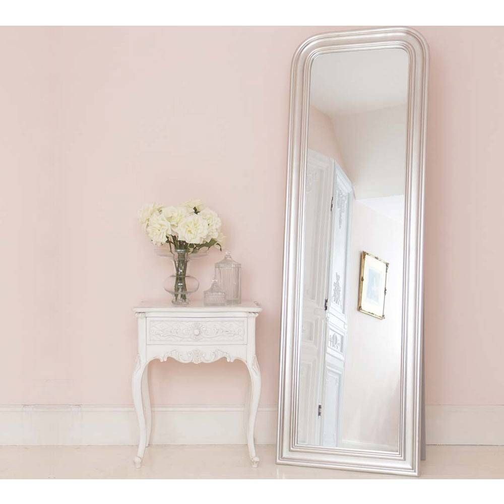 Sylvia Silver Large Mirror | Wall Mirror Inside Silver Free Standing Mirrors (View 7 of 25)
