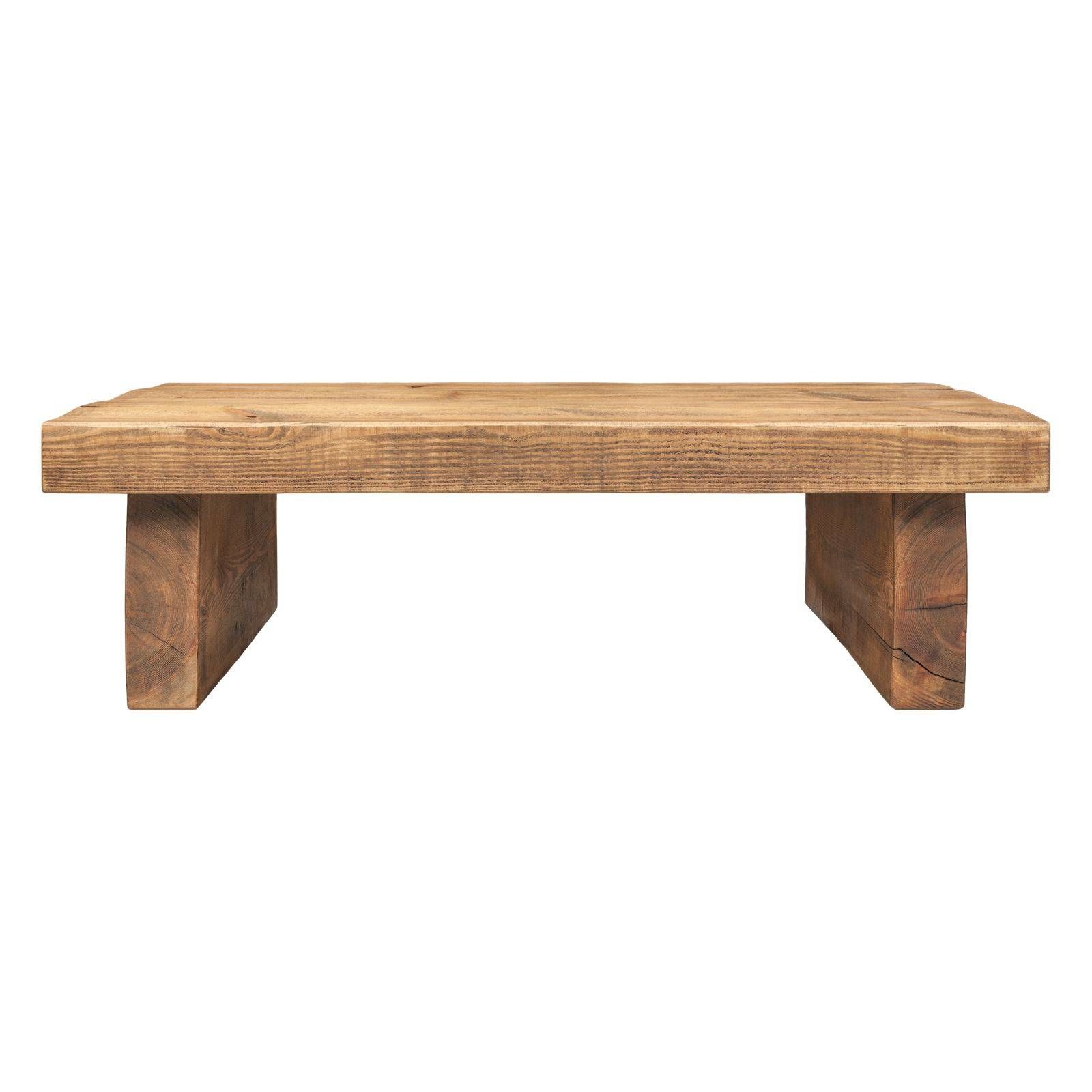 Table – Low 3 Inch Top 2 Leg | Funky Chunky Furniture Pertaining To Low Sofa Tables (Photo 11 of 30)