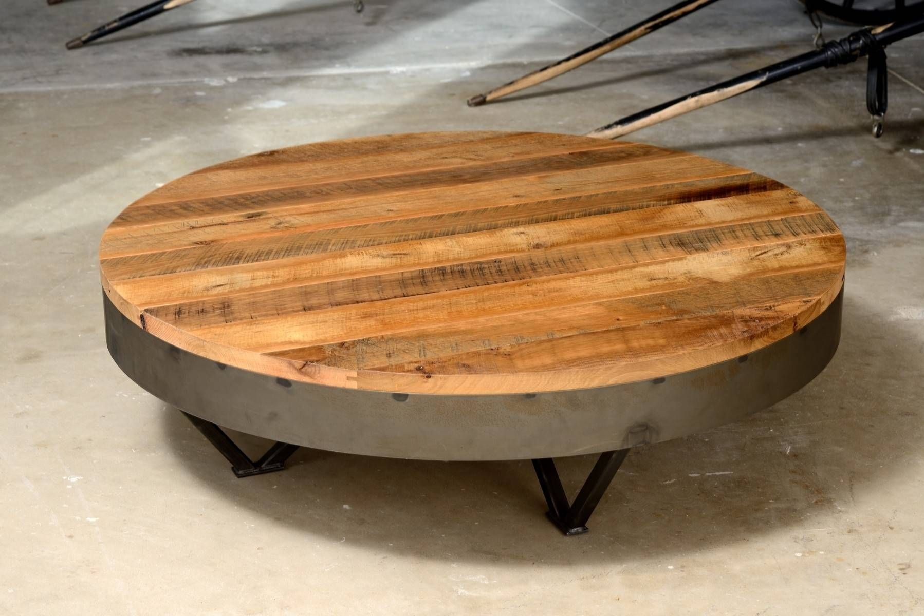 Table : Rustic Round Coffee Table Asian Compact Rustic Round In Large Round Low Coffee Tables (View 7 of 30)
