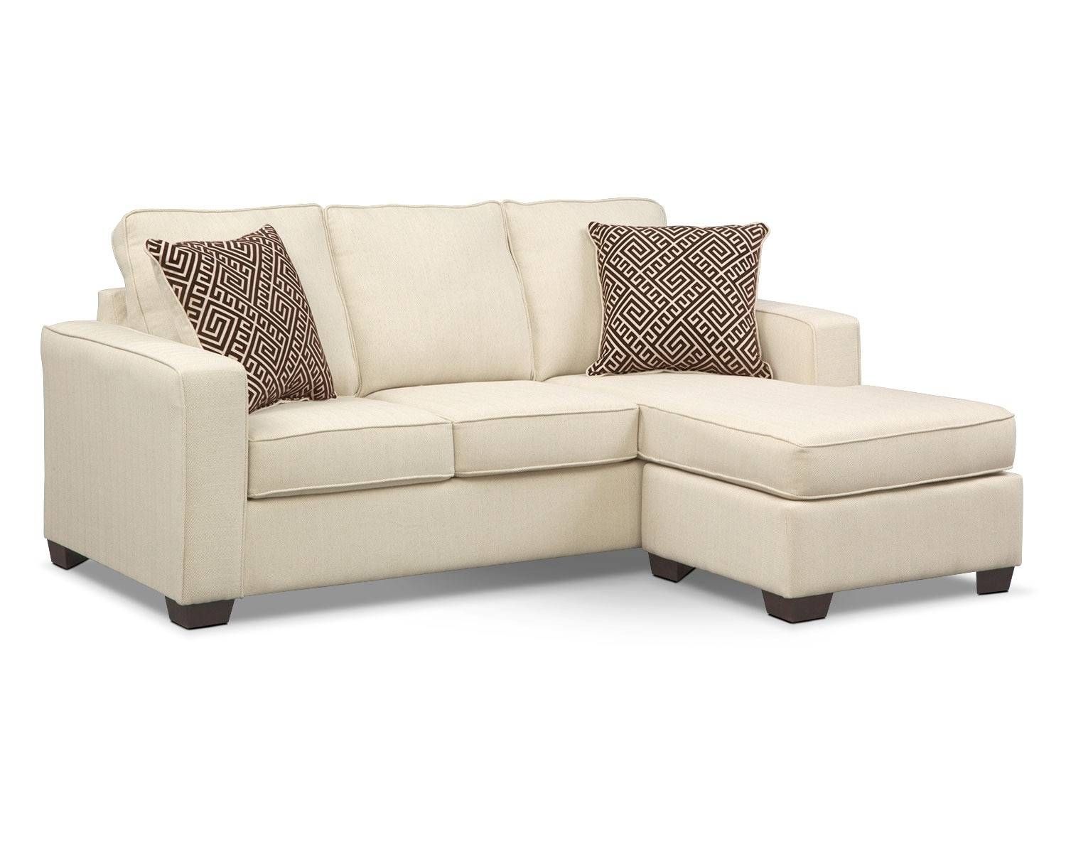 The Sterling Beige Sleeper Sofa Collection | Value City Furniture Inside Value City Sofas (Photo 22 of 25)