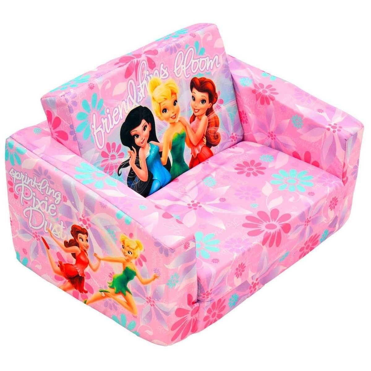 Tinkerbell Sofa With Flip Out Sofa For Kids (View 17 of 30)