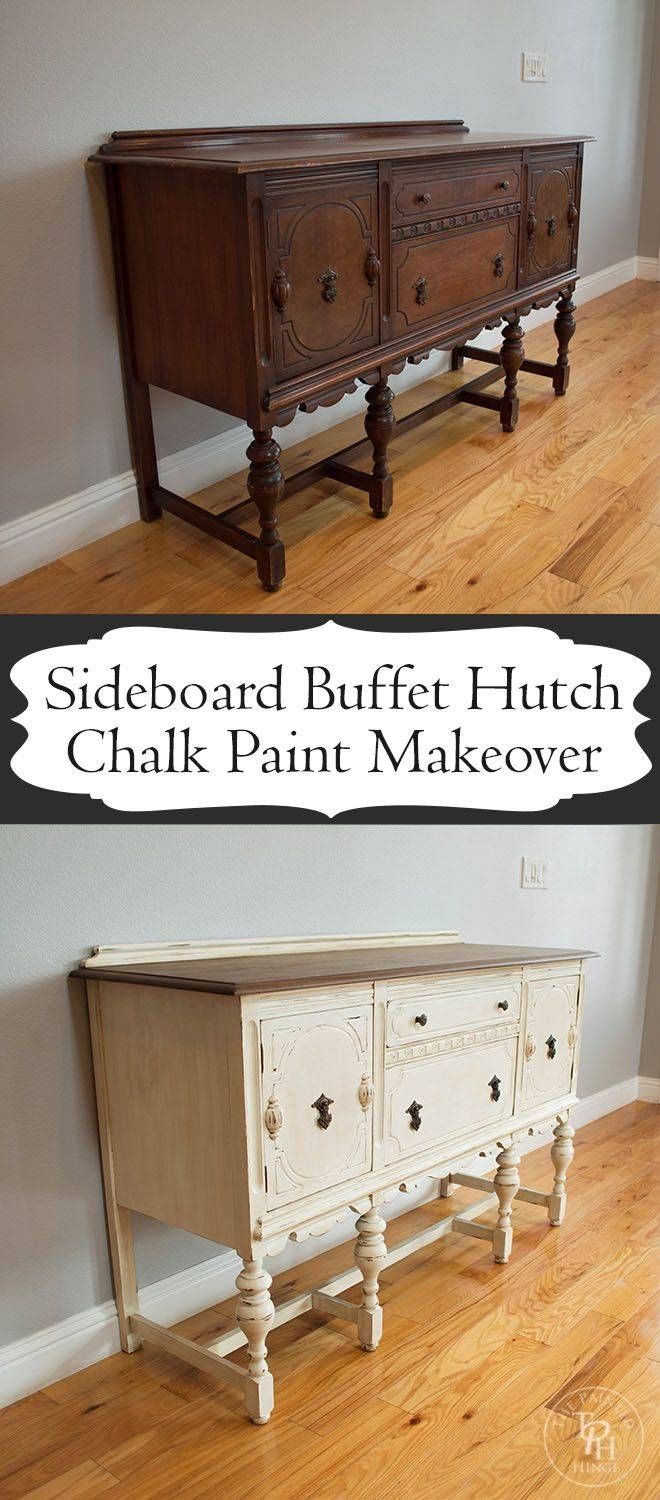 Top 25+ Best Buffet Hutch Ideas On Pinterest | Painted Hutch Pertaining To Cream Kitchen Sideboards (View 26 of 30)