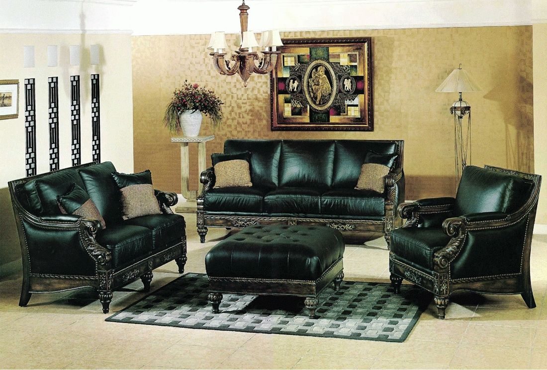 Traditional Leather Sofa Set Y80 | Traditional Sofas In Traditional Leather Couch (View 12 of 30)