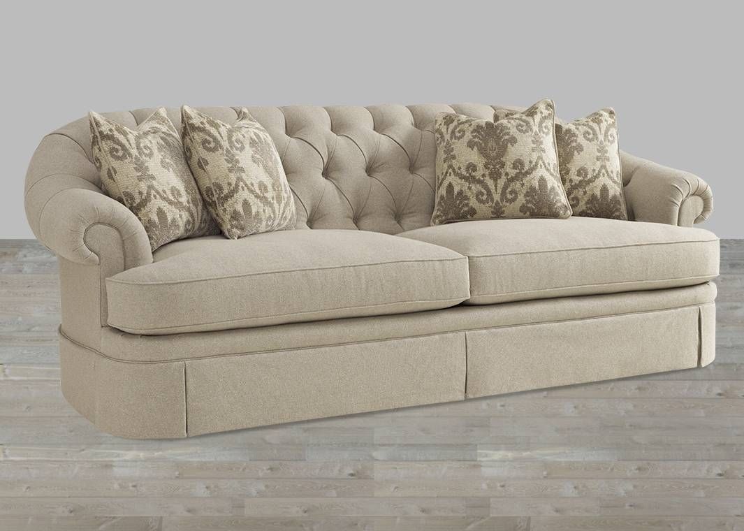 Transitional Camel Tweed Fabric Sofa With Light Beige Finish Throughout Tweed Fabric Sofas (View 5 of 30)