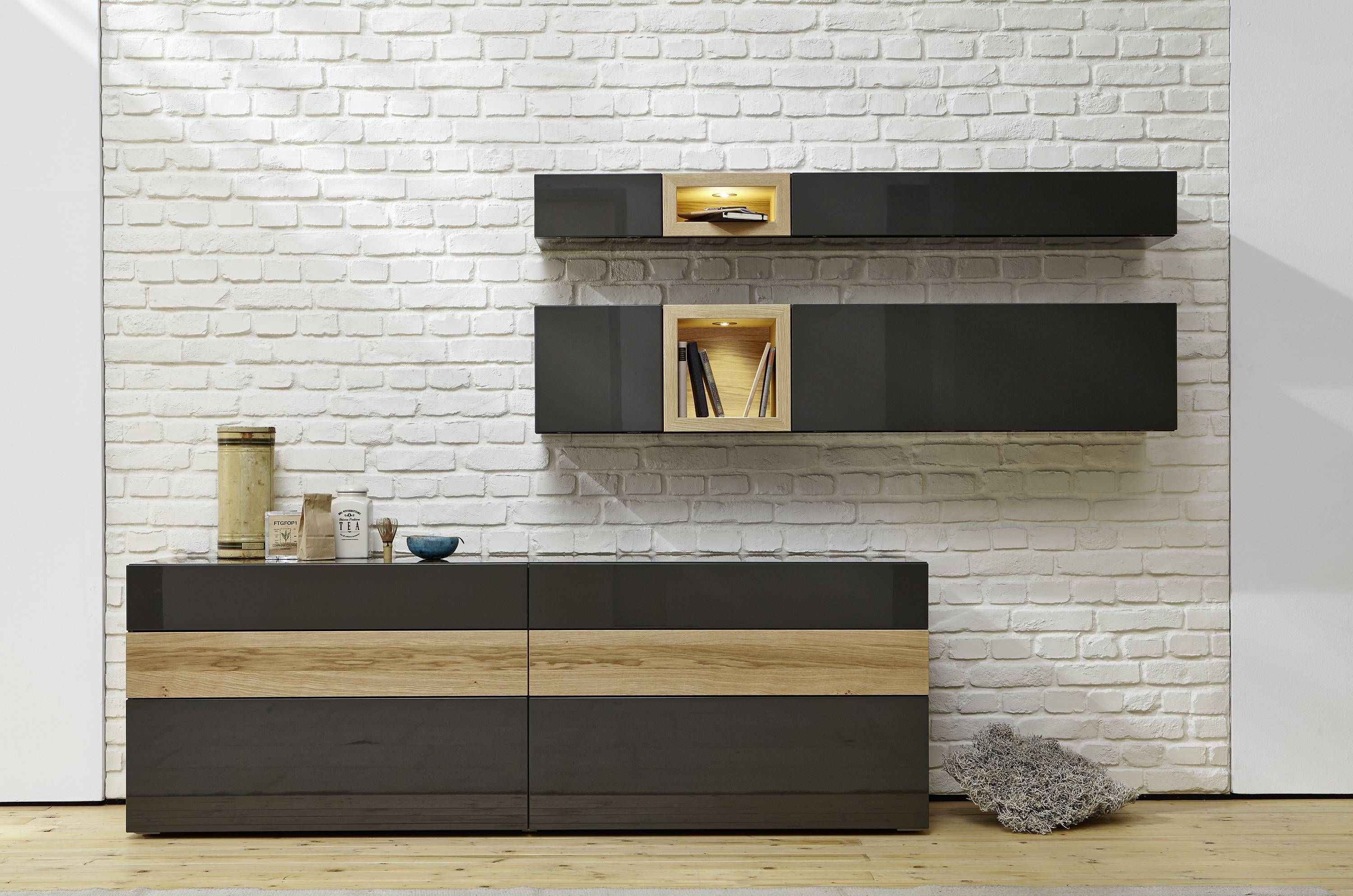 Tremendous Modern Dark Grey Sideboard Design With Two Cabinet Throughout Dark Grey Sideboards (Photo 25 of 30)