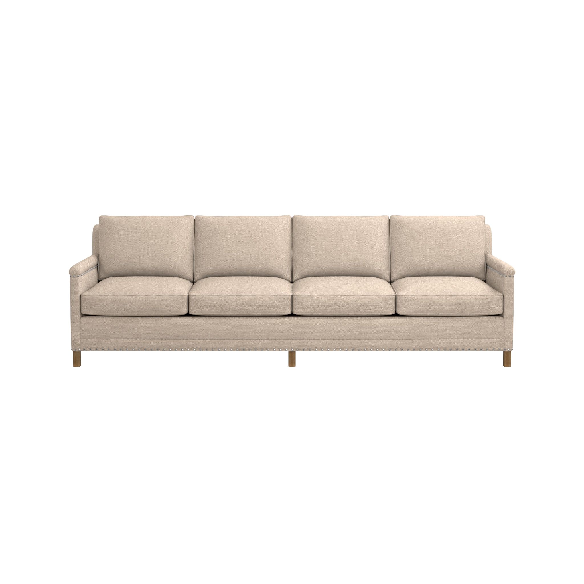 Trevor Oatmeal 4 Seater Sofa | Crate And Barrel Intended For 4 Seater Couch (Photo 243 of 299)