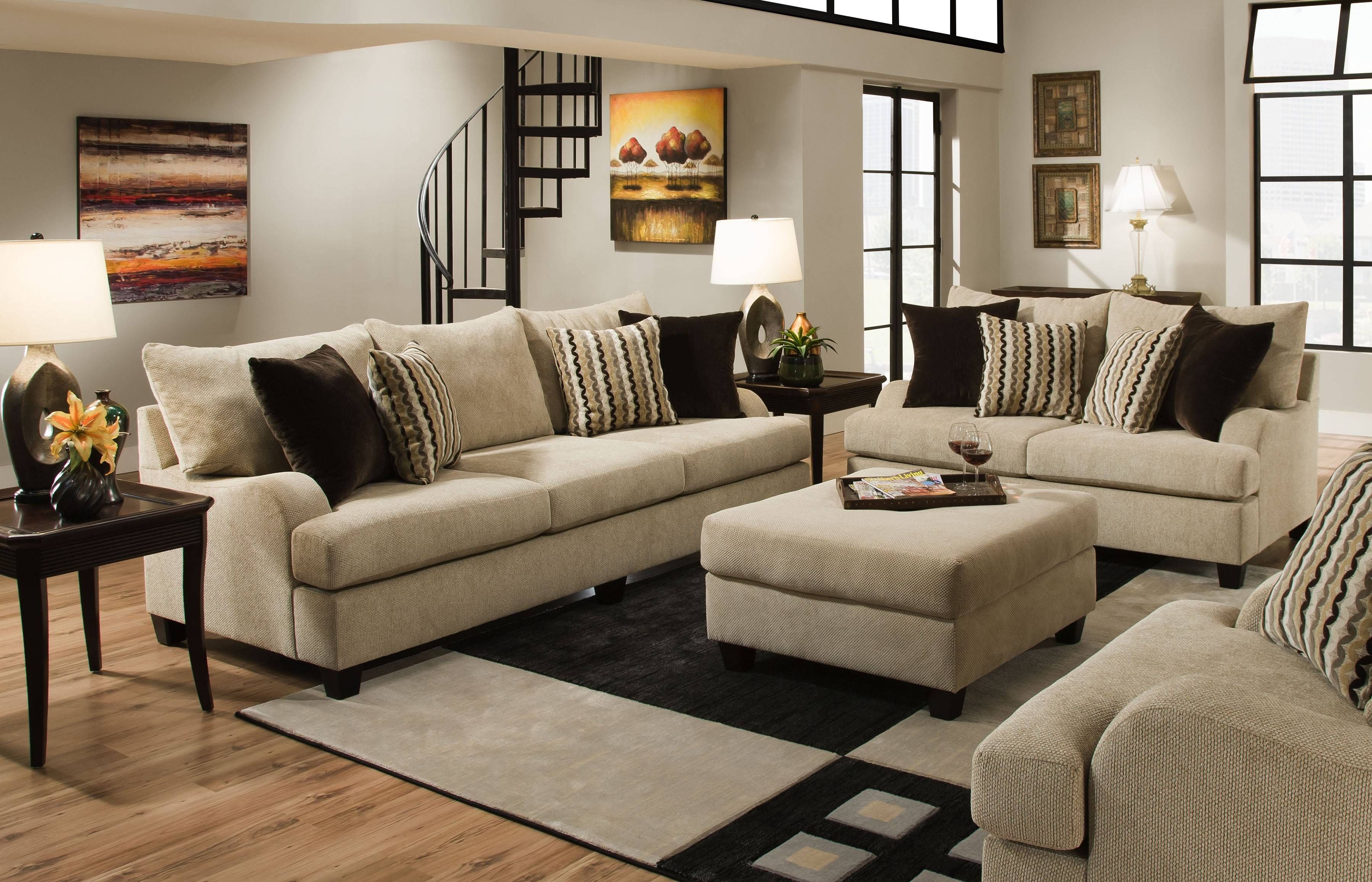 Trinidad Chenile Living Room Set – Sofa & Loveseat | Orange County Intended For Sofa Orange County (View 24 of 25)