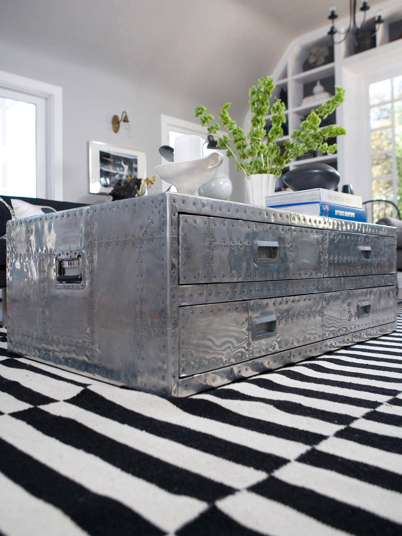 Trunk Coffee Tables. Coffee Table Storage Trunk Lilac Design Intended For Steamer Trunk Stainless Steel Coffee Tables (Photo 1 of 30)