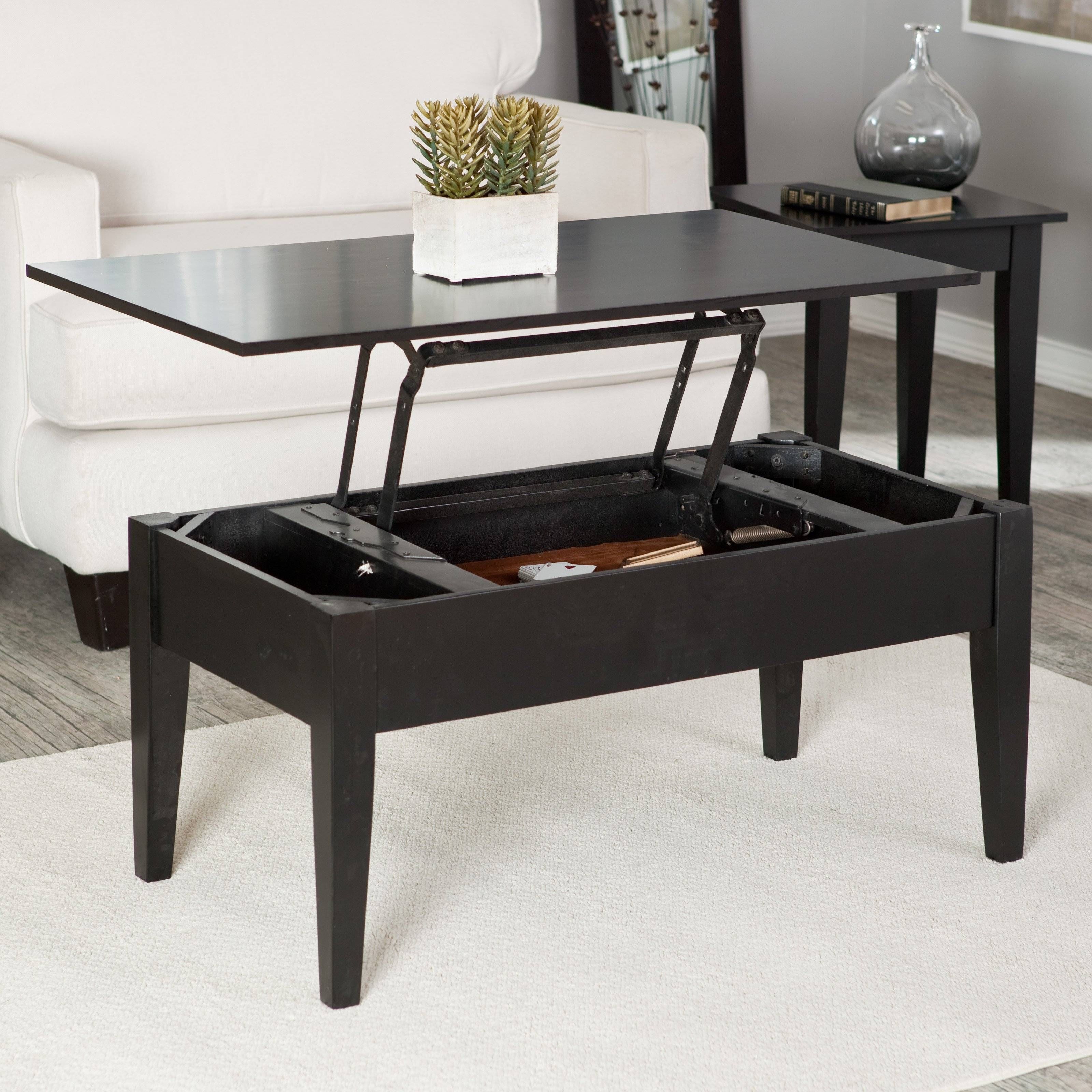 Turner Lift Top Coffee Table – Black – Walmart For Black Coffee Tables (View 4 of 30)