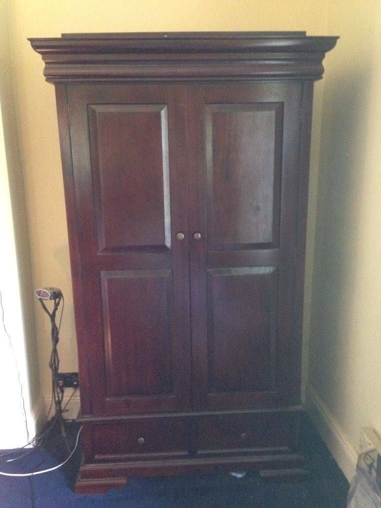 Two Beautiful Antique Looking Cherry Wood Wardrobes W/shelves And In Wood Wardrobes (View 10 of 15)