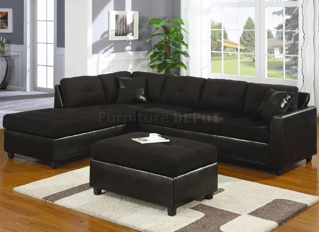 Unique Black Leather Sofa Sectional With Sectional Sofa Inside Soft Sectional Sofas (View 21 of 30)