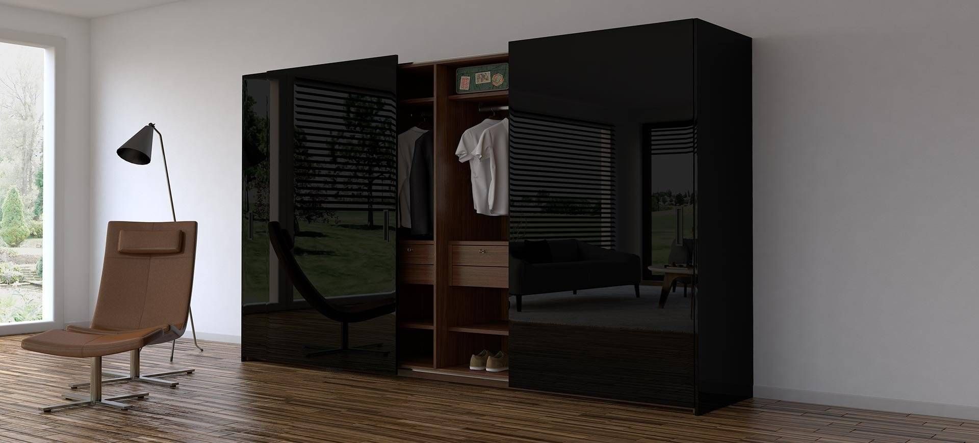 Unique Modular Wardrobessea – Sea Services Gmbh With Gloss Black Wardrobes (View 4 of 15)