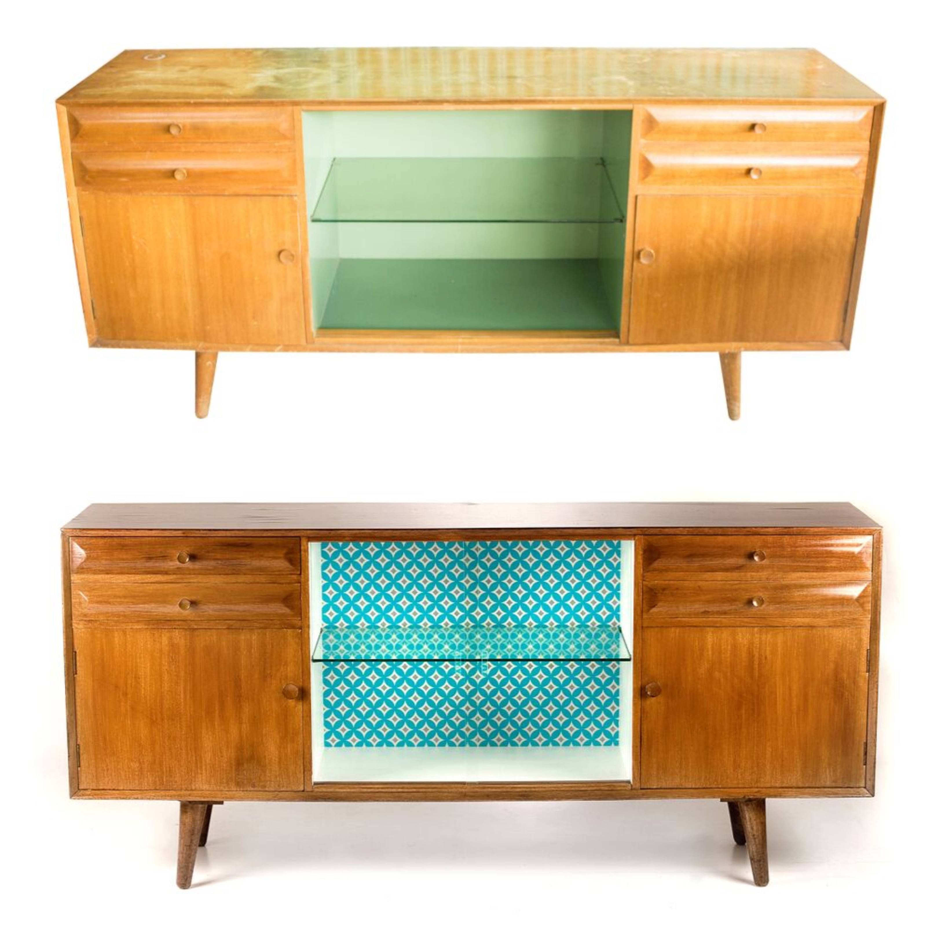 Upcycling How To: The Retro Revamp Of A Sideboard – Reno Addict Intended For Retro Sideboards (View 26 of 30)