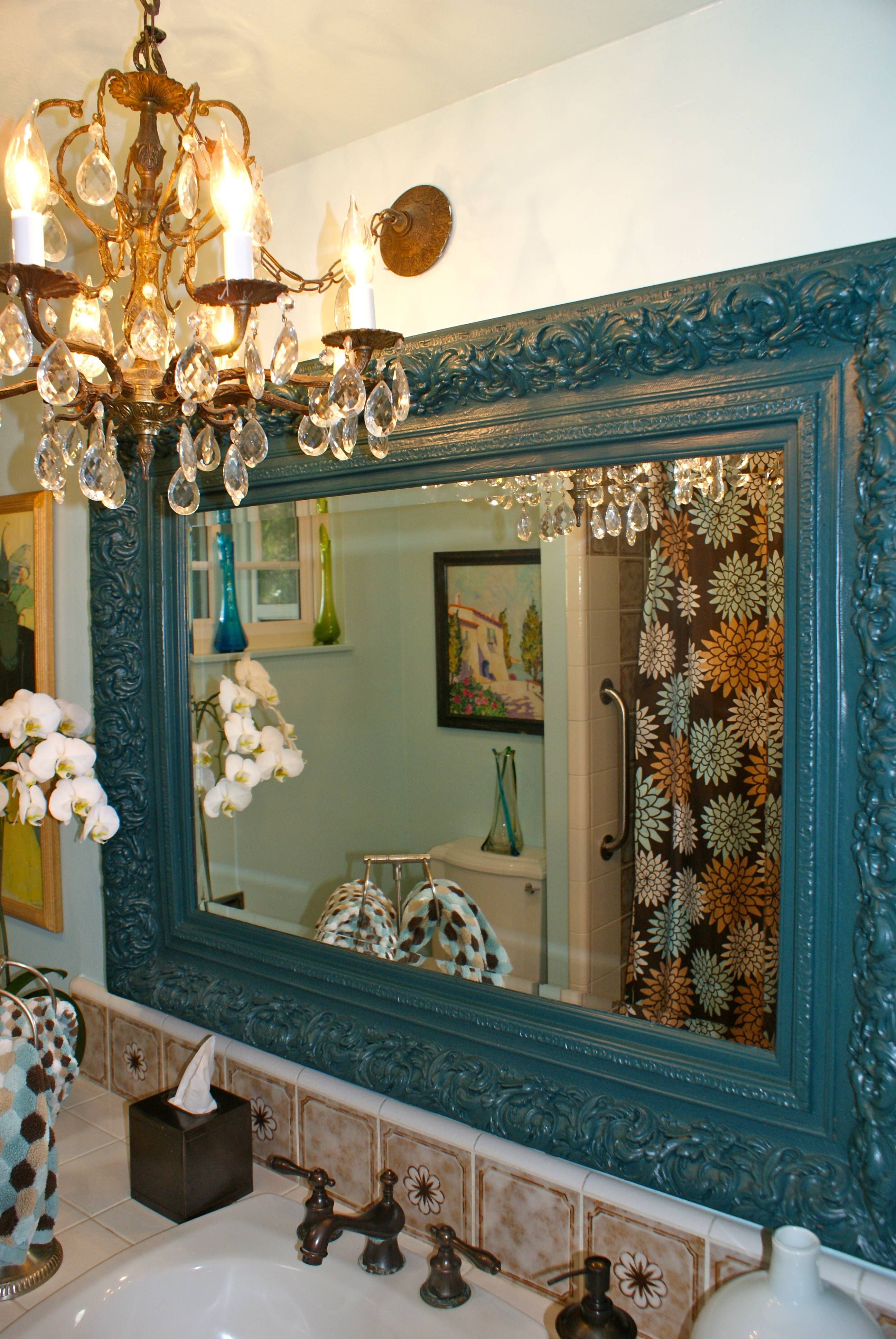 Update That Old Gold Mirror…. | Throughout Ornate Bathroom Mirrors (Photo 14 of 25)