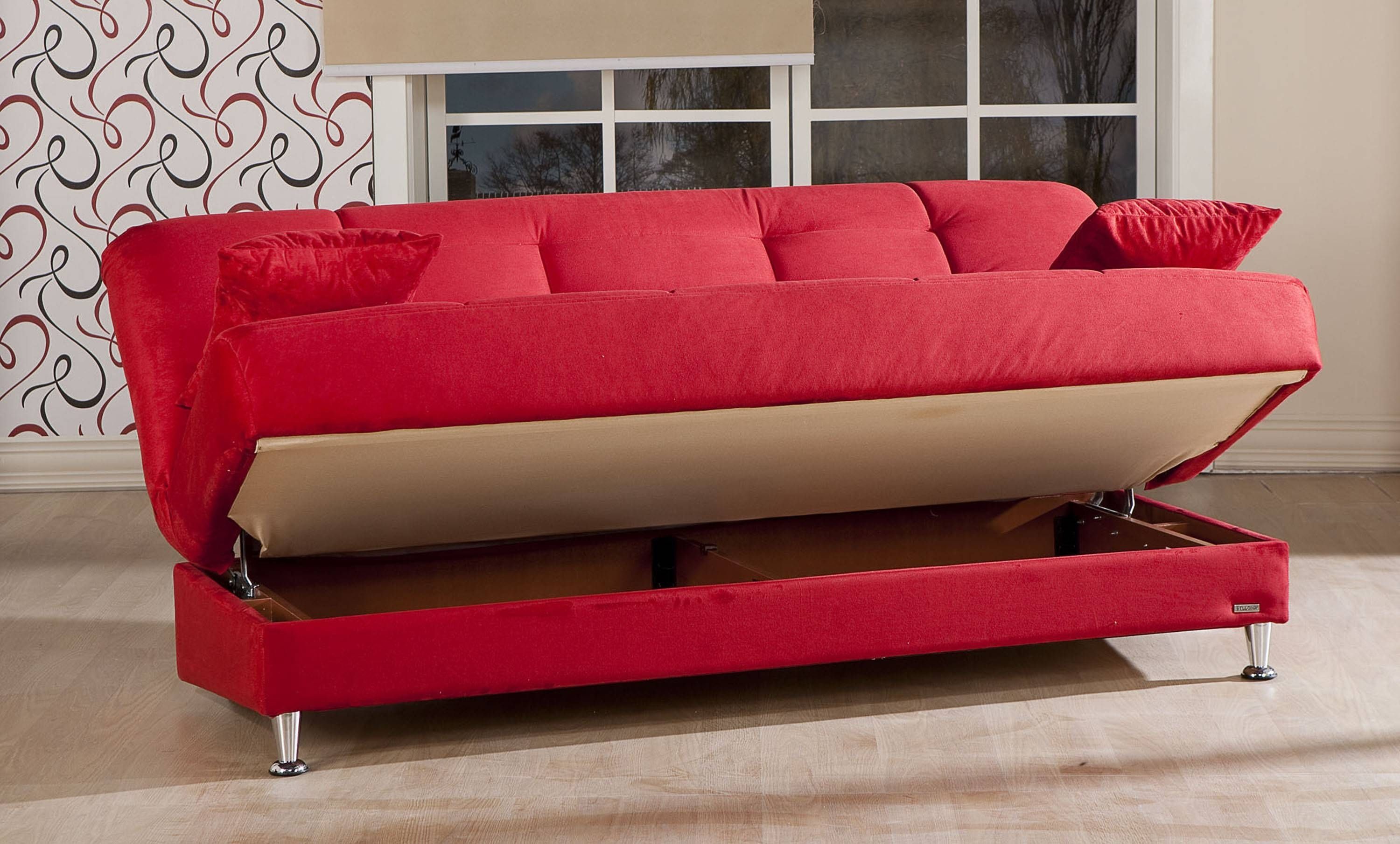 Vegas Sofa Bed With Storage Pertaining To Storage Sofa Beds (Photo 5 of 30)