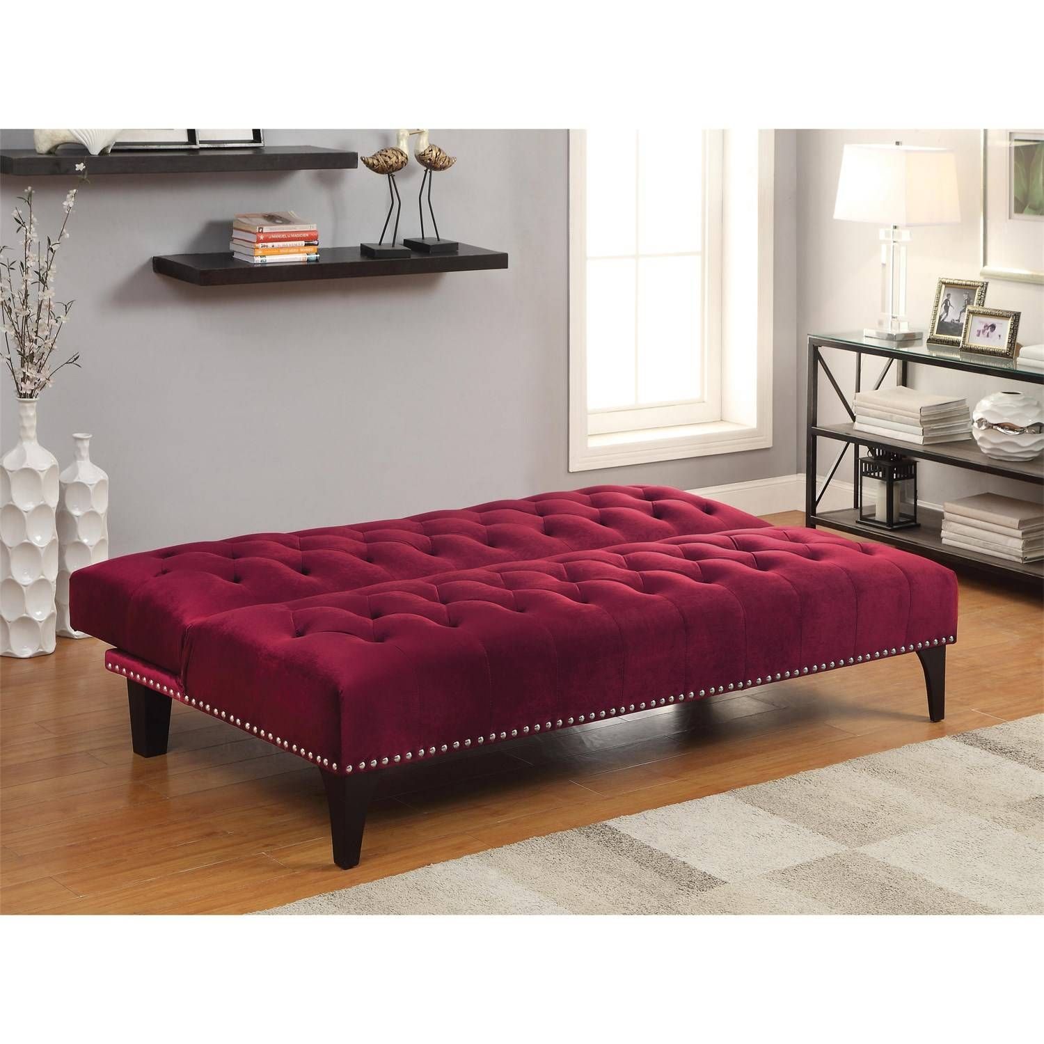 Velvet Sofa Bed – Gallery Image Seniorhomes Intended For Chintz Sofa Beds (View 11 of 30)