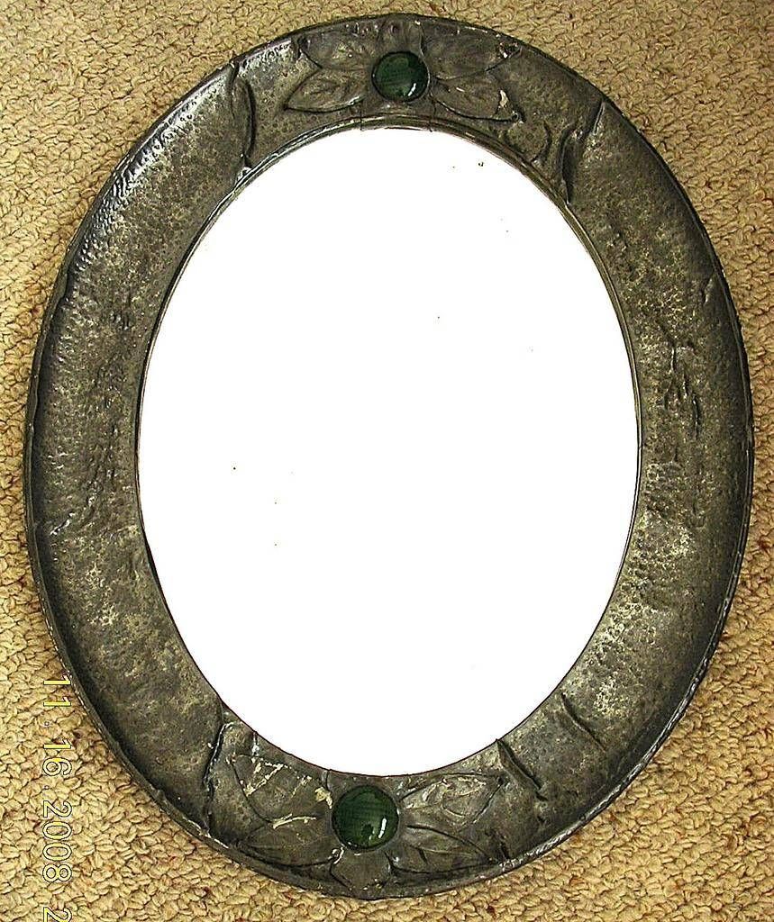 Victorian Arts & Crafts Pewter Mirror Circa 1890 – 1900 From Pertaining To Large Pewter Mirrors (Photo 11 of 25)