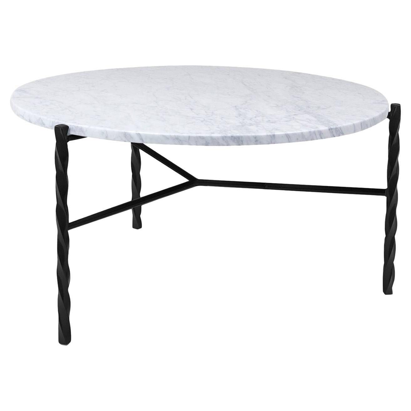 Von Iron Coffee Table From Souda, Medium, Black Steel Frame Within Marble And Metal Coffee Tables (View 8 of 30)