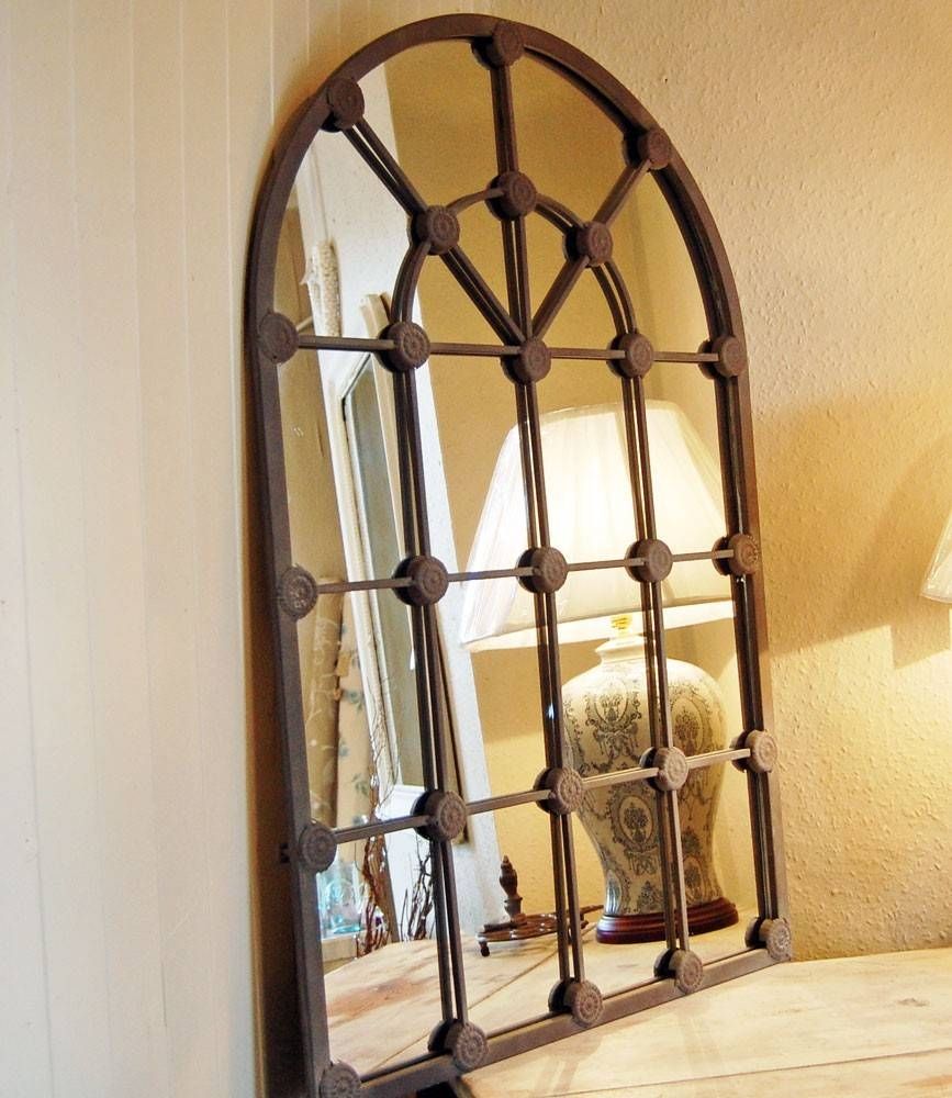 Wall Decor: Arch Wall Mirror Design. Metal Arch Wall Mirror. Large For Arched Mirrors (Photo 14 of 25)