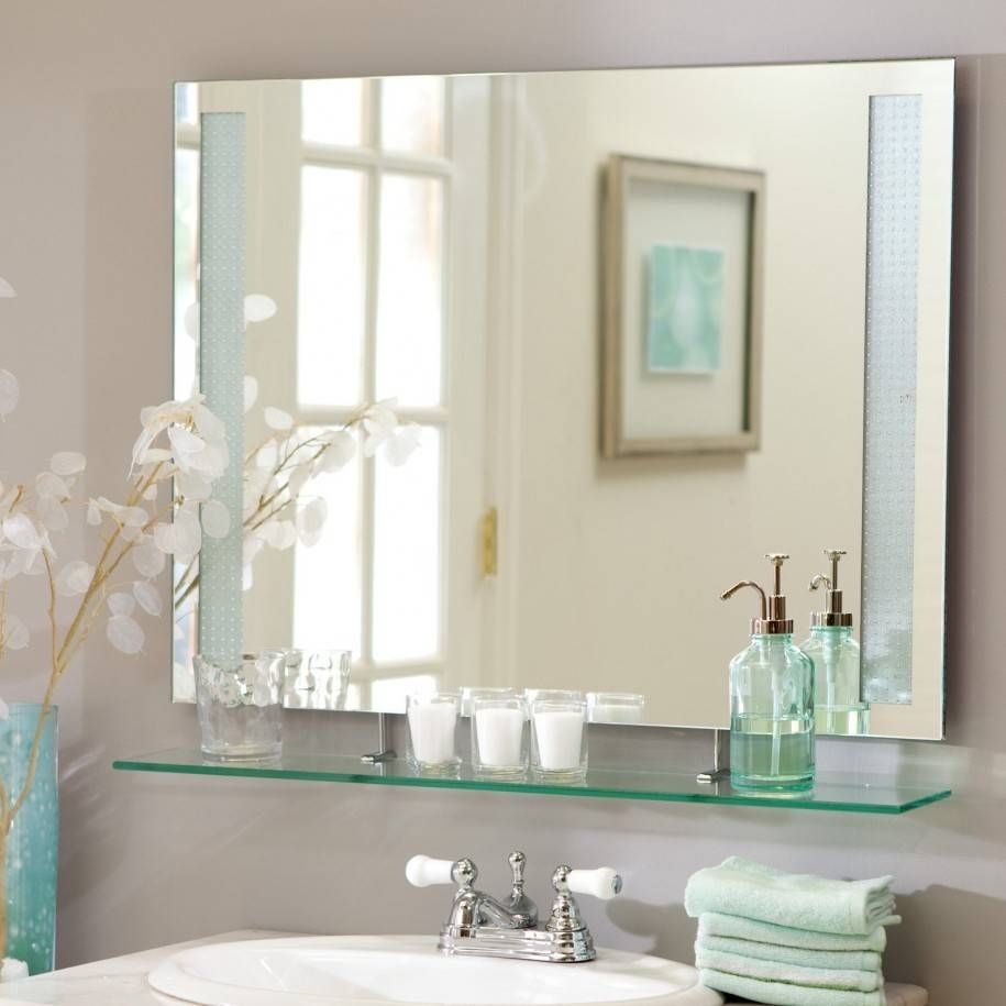 Wall Mirror No Frame 134 Fascinating Ideas On Luxury Bathroom Wall In No Frame Wall Mirrors (View 14 of 25)
