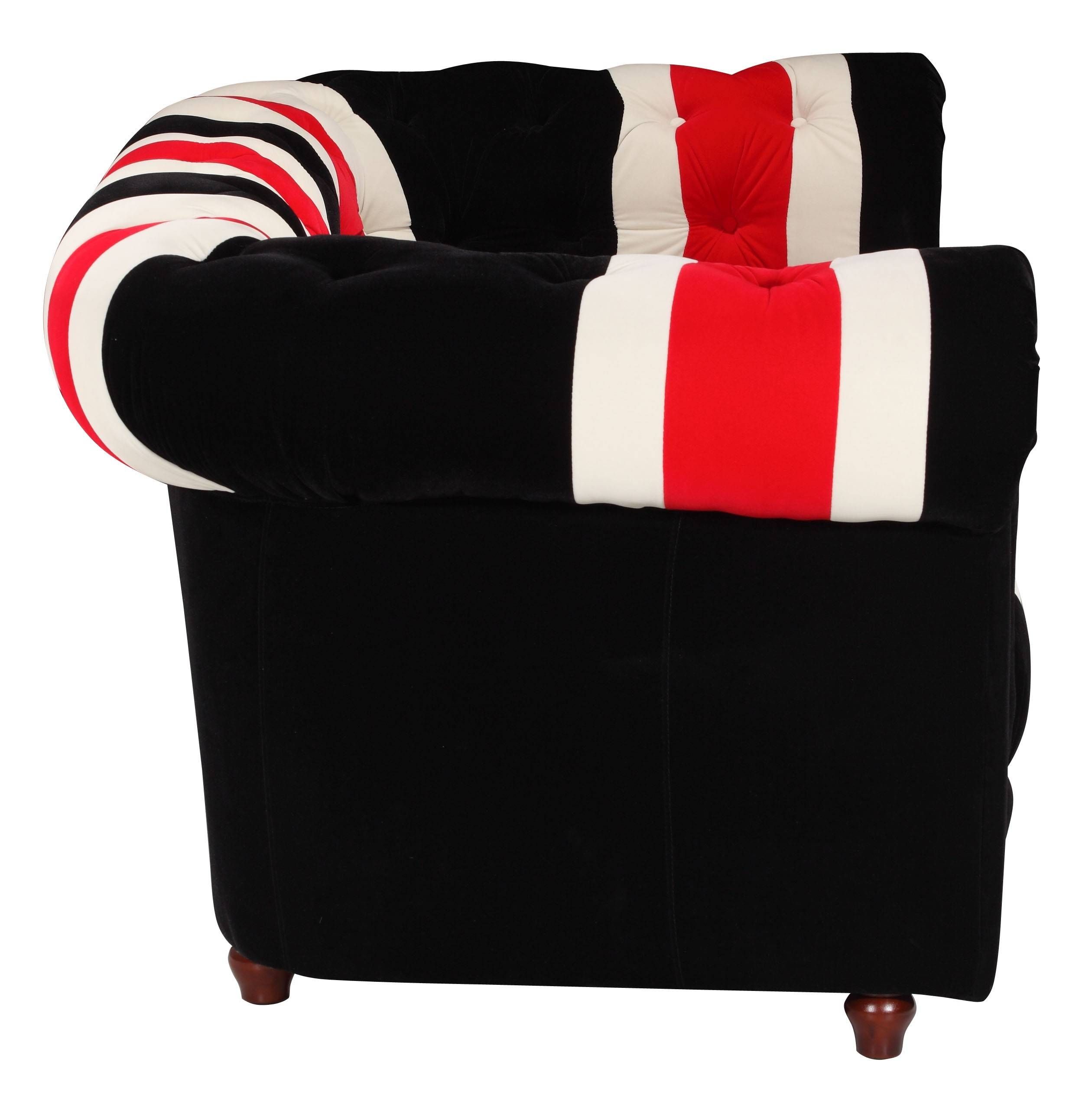 Walton Red, White, Black Red , White Sofa Mid Century Modern Throughout Sofa Red And Black (View 18 of 25)