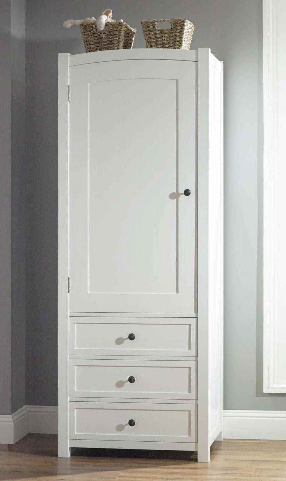 Wardrobe : 39 Formidable White Wooden Wardrobe With Drawers Photo Pertaining To Large White Wardrobes With Drawers (Photo 10 of 15)