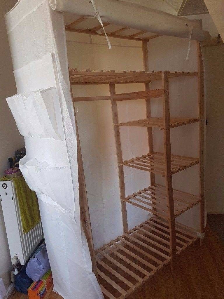 Wardrobe Canvas Pine Double Bought In Argos | In Portsmouth With Regard To Double Rail Wardrobes Argos (View 6 of 30)