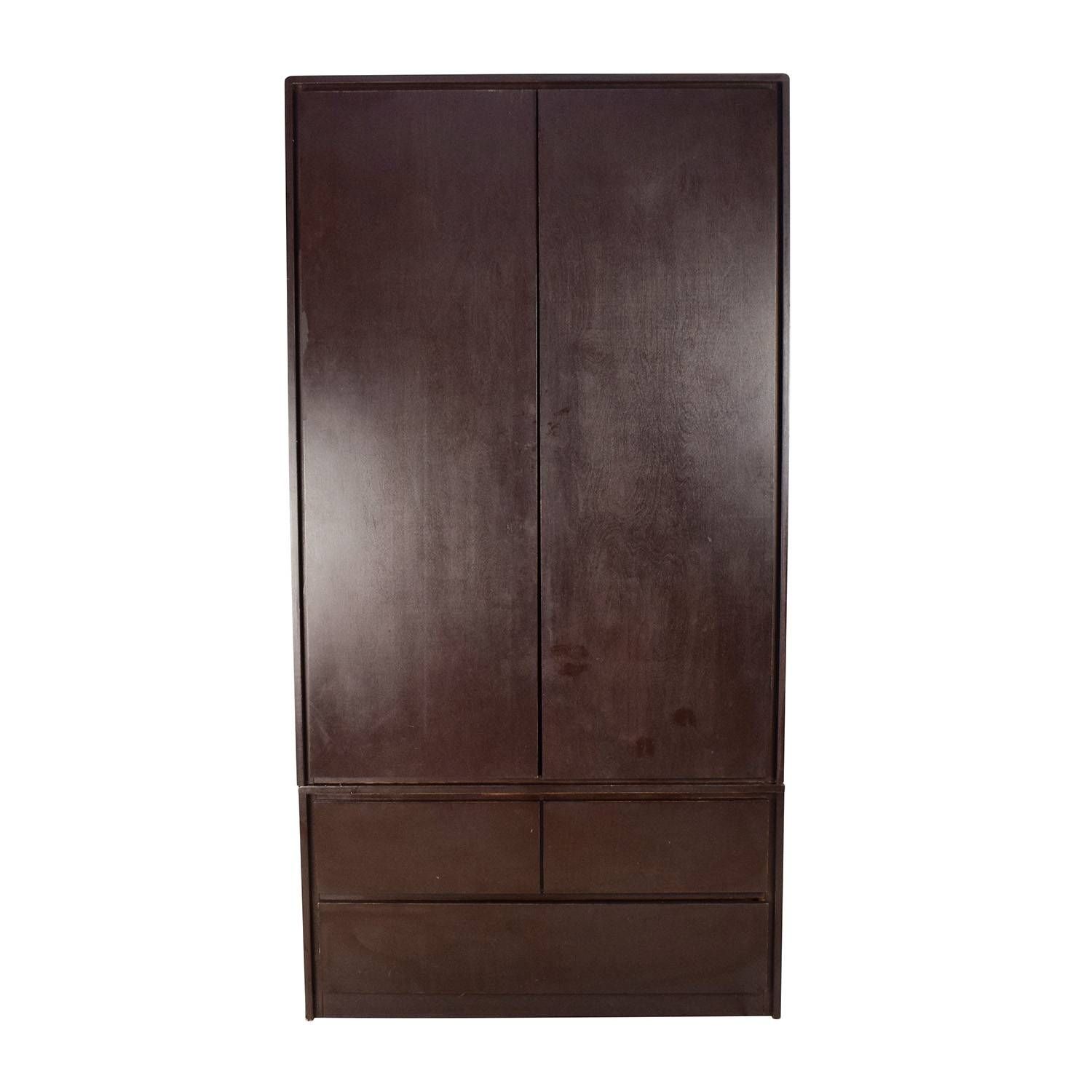 Wardrobes & Armoires: Used Wardrobes & Armoires For Sale For Dark Wood Wardrobes Armoires (Photo 3 of 30)