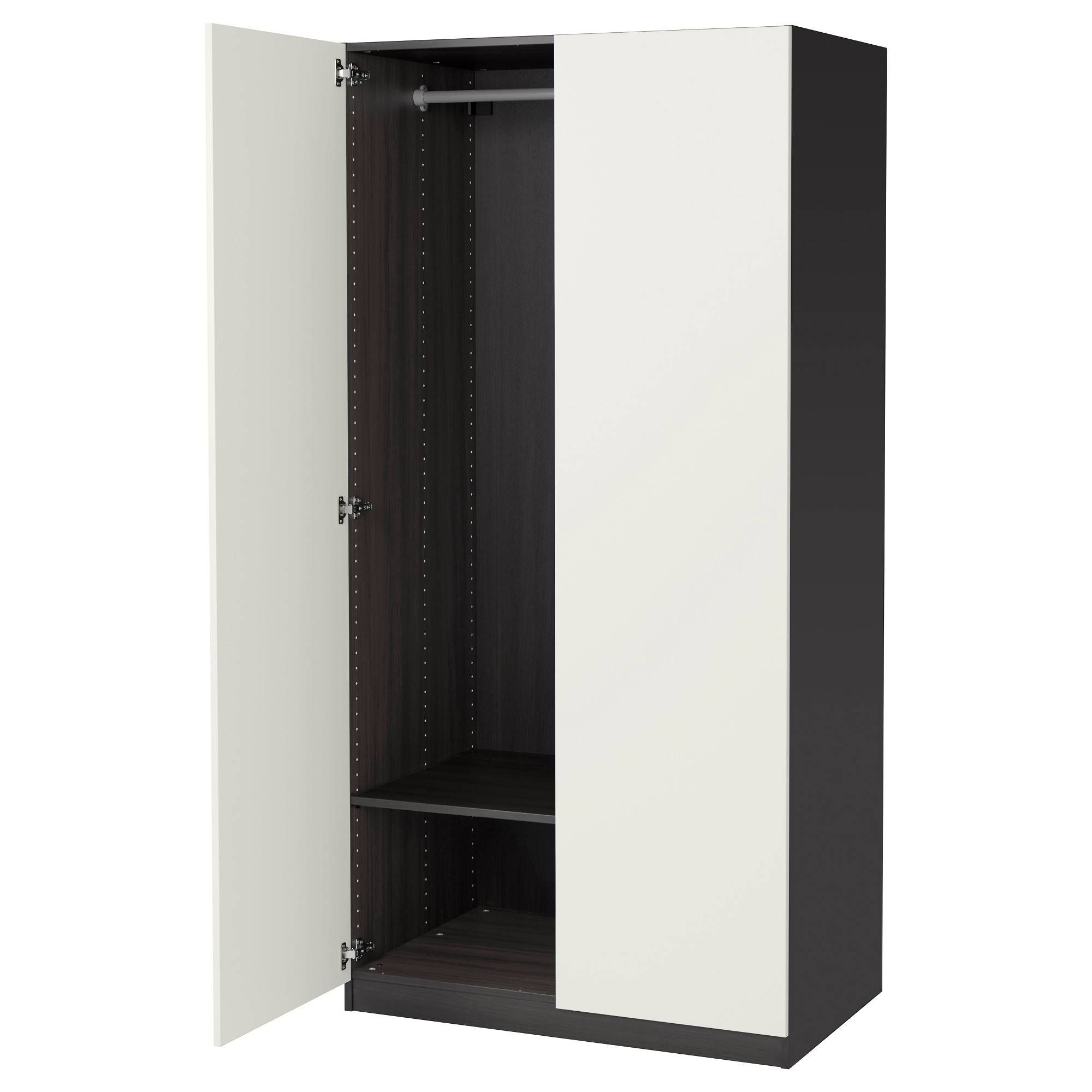 Wardrobes | Ikea For Double Black Covered Tidy Rail Wardrobes (Photo 1 of 30)