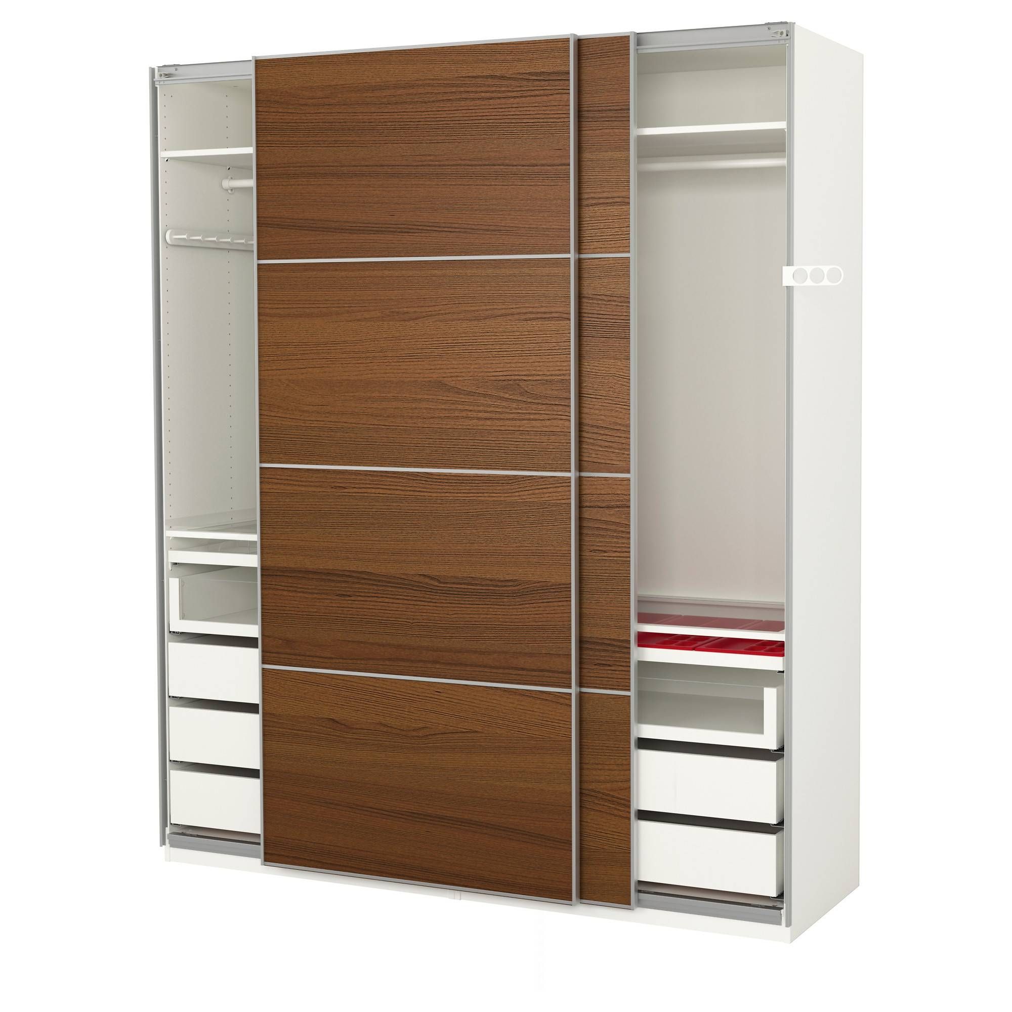 Wardrobes – Pax System – Ikea In 2 Door Wardrobe With Drawers And Shelves (View 13 of 30)