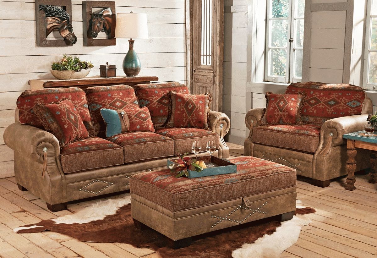 Western Leather Furniture Cowboy Furnishings From Lones Star Pertaining To Western Style Sectional Sofas 