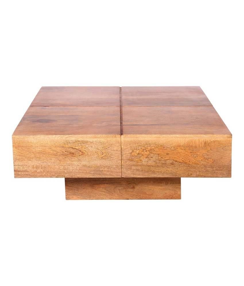 Western Wood End Table | Coffee Tables Decoration Regarding Solid Wood Coffee Tables (View 17 of 30)