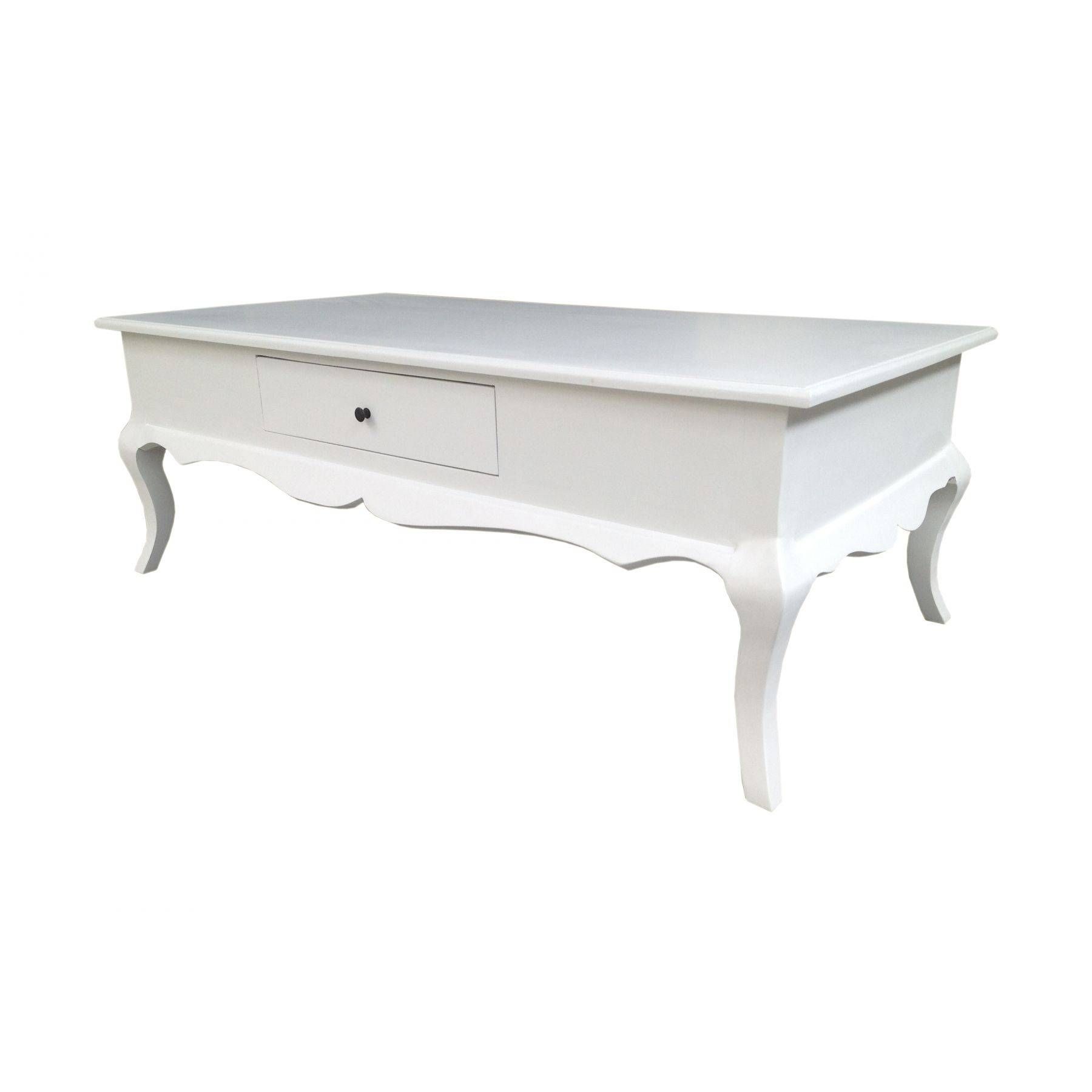 White Antique French Coffee Table | Homesdirect365 Throughout French Style Coffee Tables (View 13 of 30)