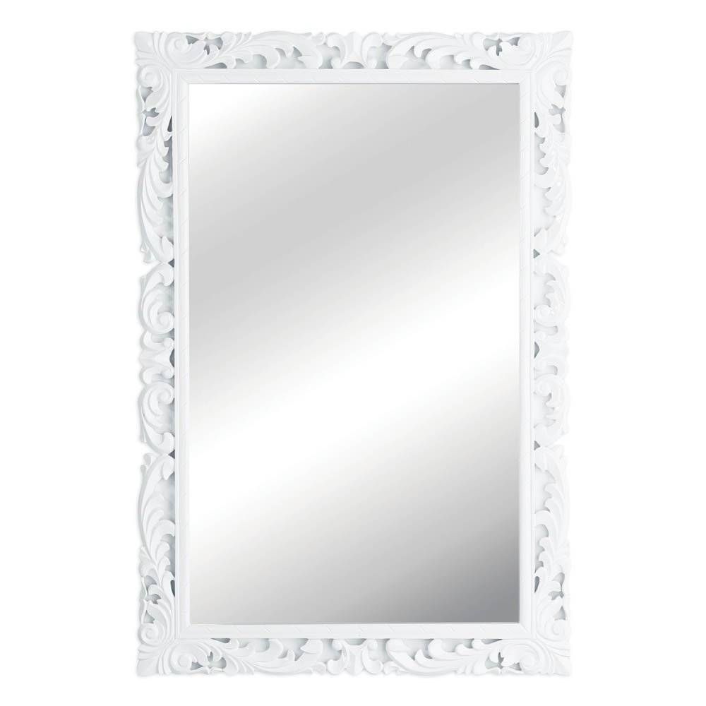 White Baroque Mirror ~ Peeinn Inside Vintage White Mirrors (View 5 of 25)