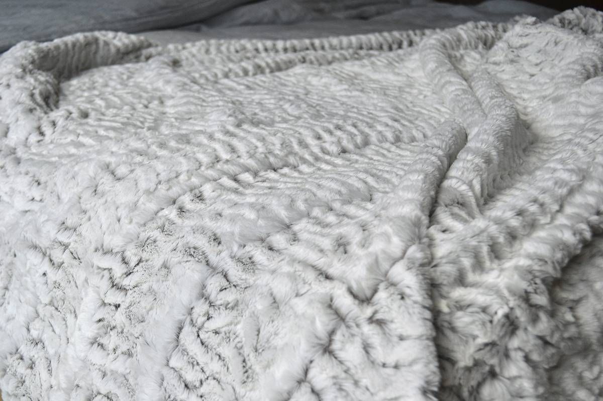White Faux Fur Throws | Blankets | Natural Bed Company With Grey Throws For Sofas (Photo 27 of 30)